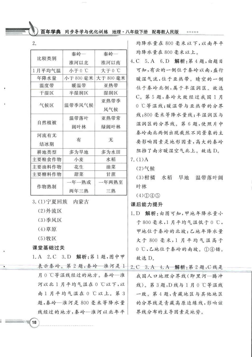 2024年同步导学与优化训练八年级地理下册粤人版四川专版 第2页