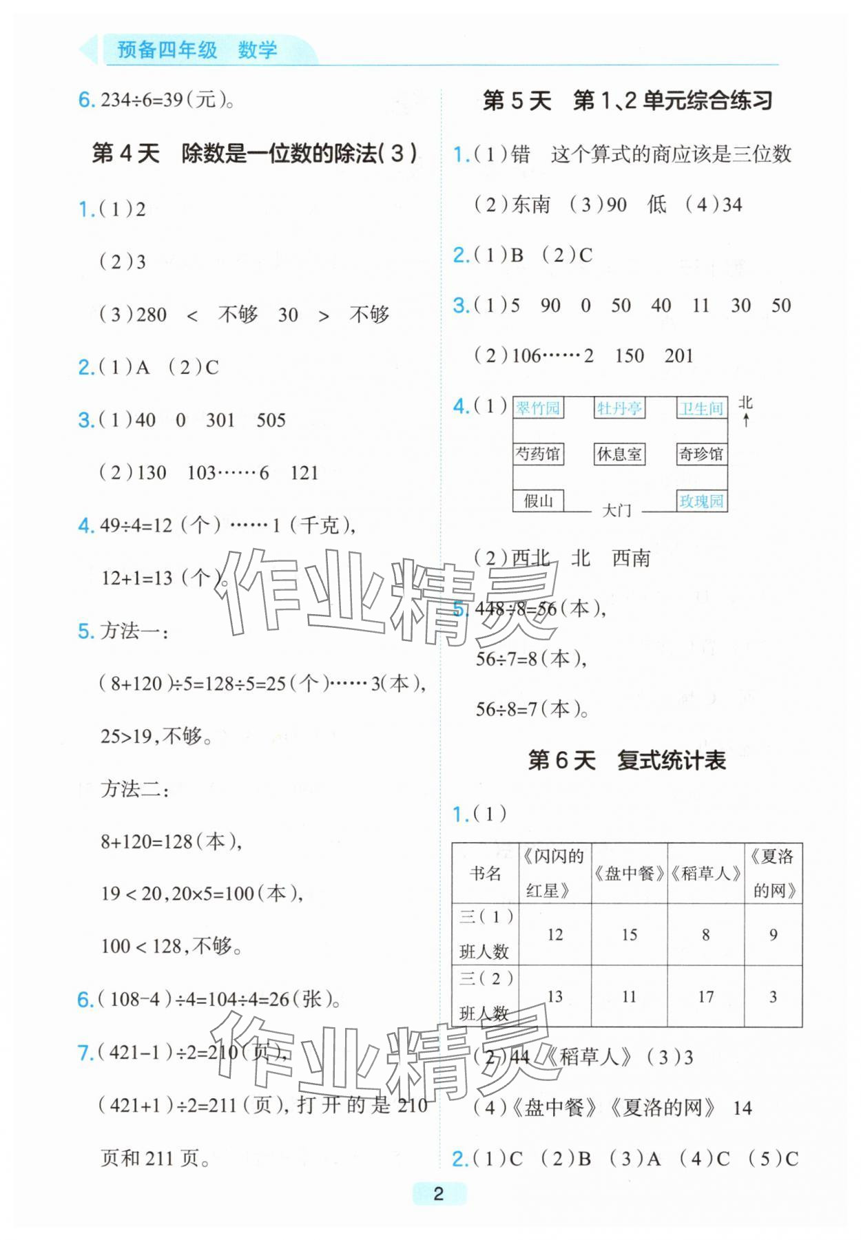 2025年预备四年级数学浙江专版 第2页