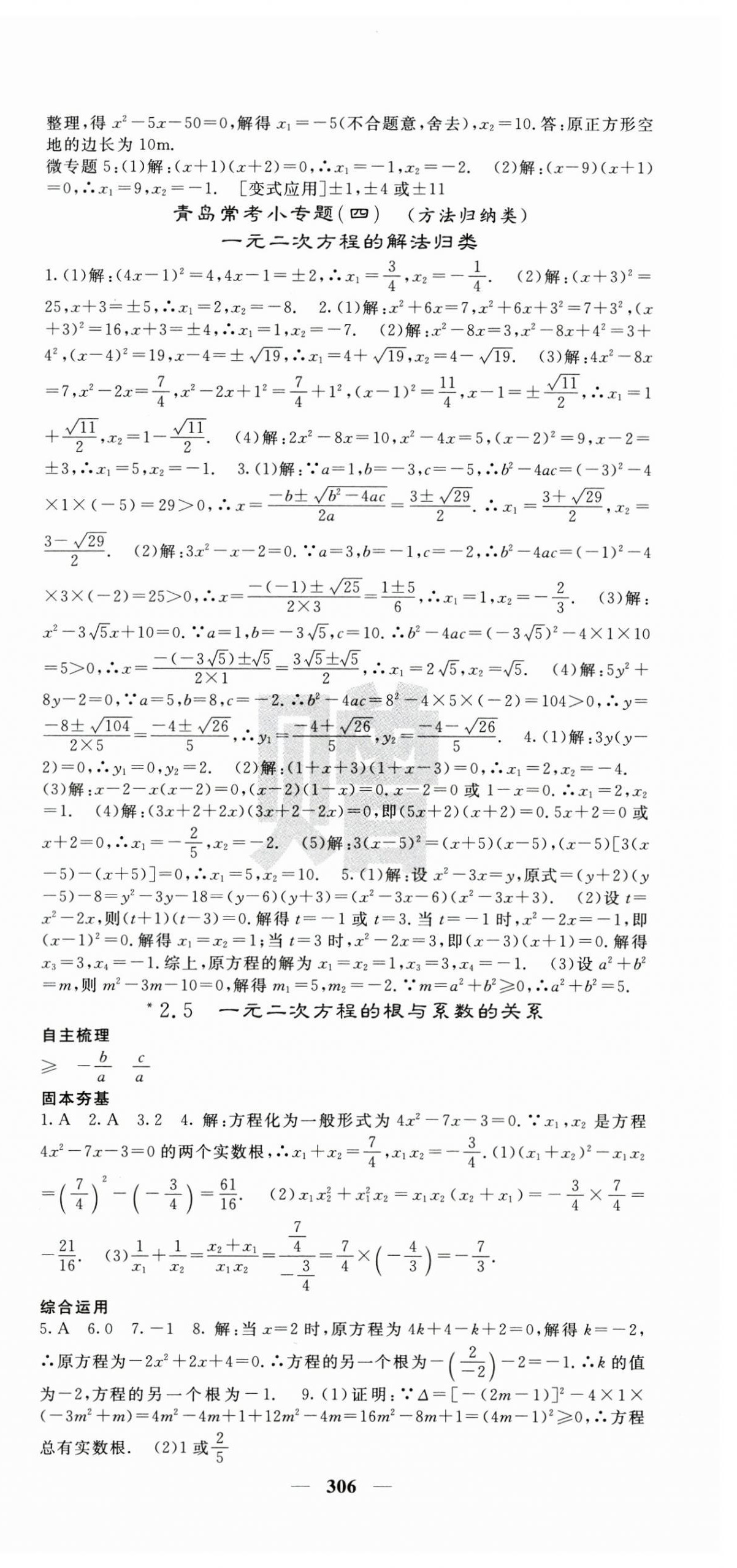 2024年名校課堂內(nèi)外九年級數(shù)學(xué)全一冊北師大版青島專版 第9頁