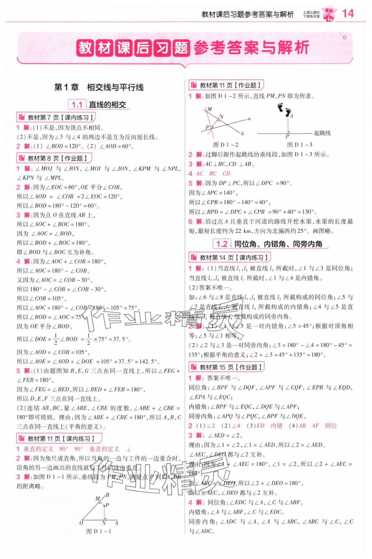 2025年教材幫七年級(jí)數(shù)學(xué)下冊(cè)浙教版 參考答案第14頁