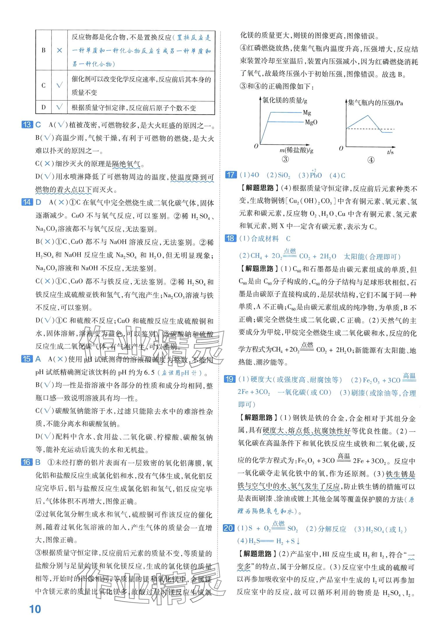 2024年金考卷中考試卷匯編45套化學(xué) 第12頁