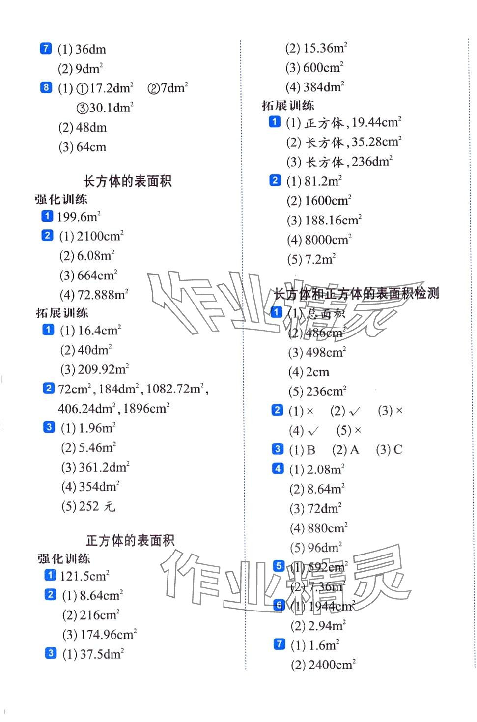 2024年小學(xué)生每日20分鐘五年級(jí)數(shù)學(xué)下冊(cè)人教版 第5頁