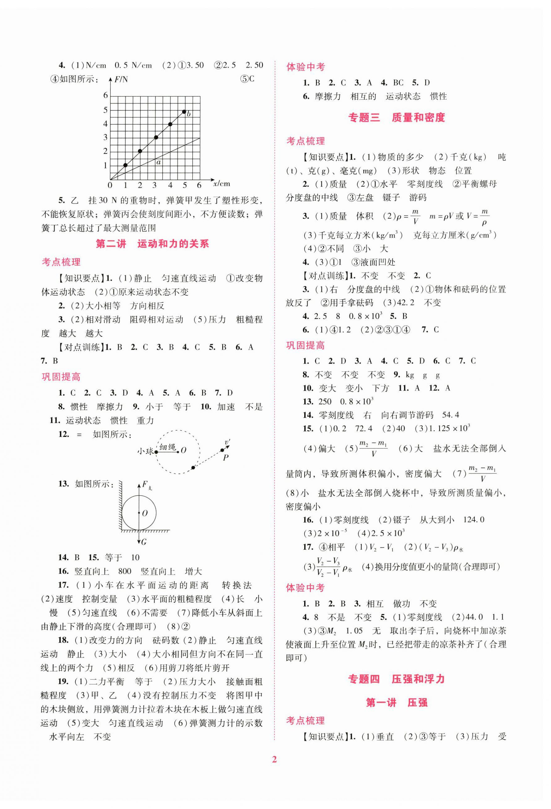 2025年中考總復(fù)習(xí)搶分計劃物理 第2頁