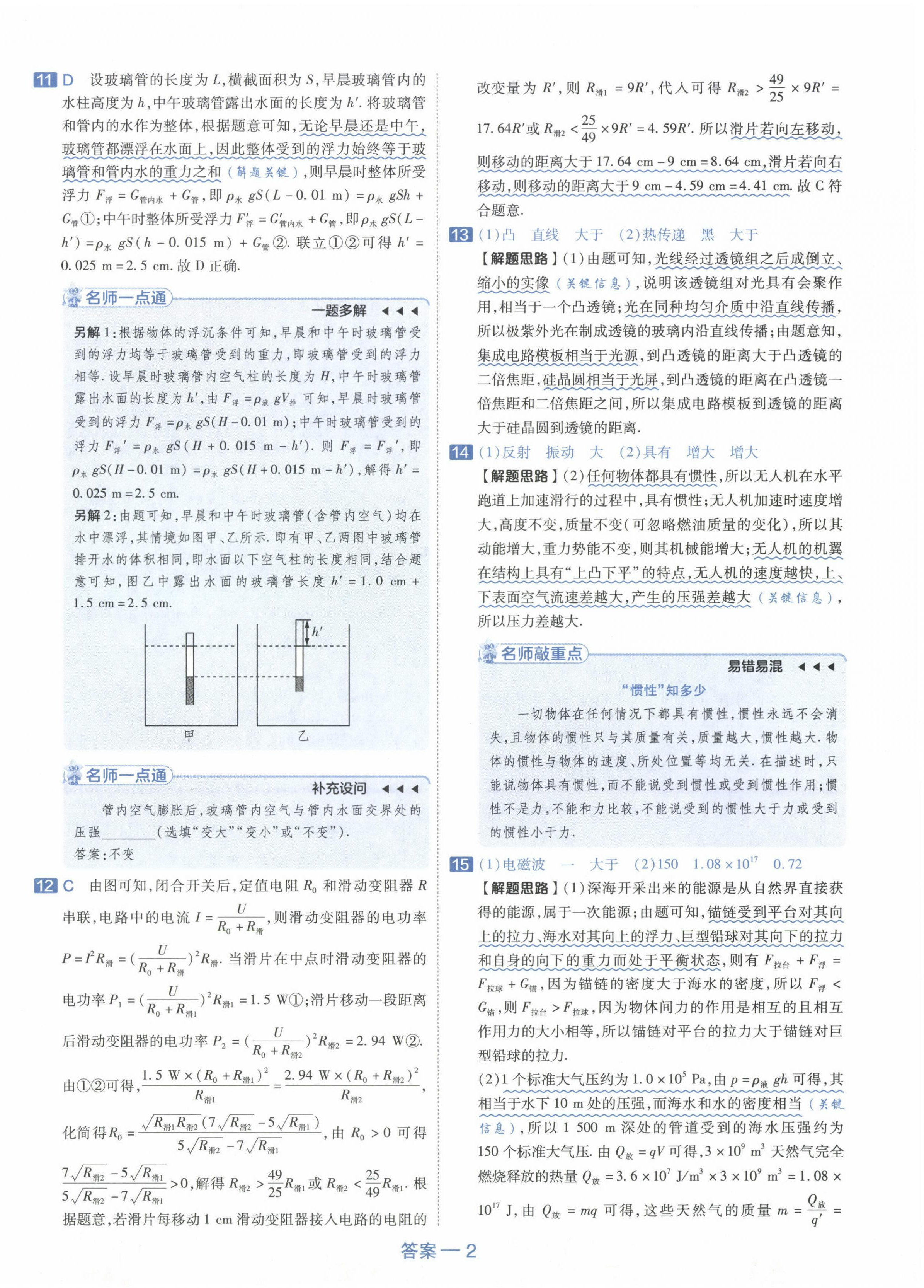 2024年金考卷45套匯編物理新疆專(zhuān)版 第2頁(yè)