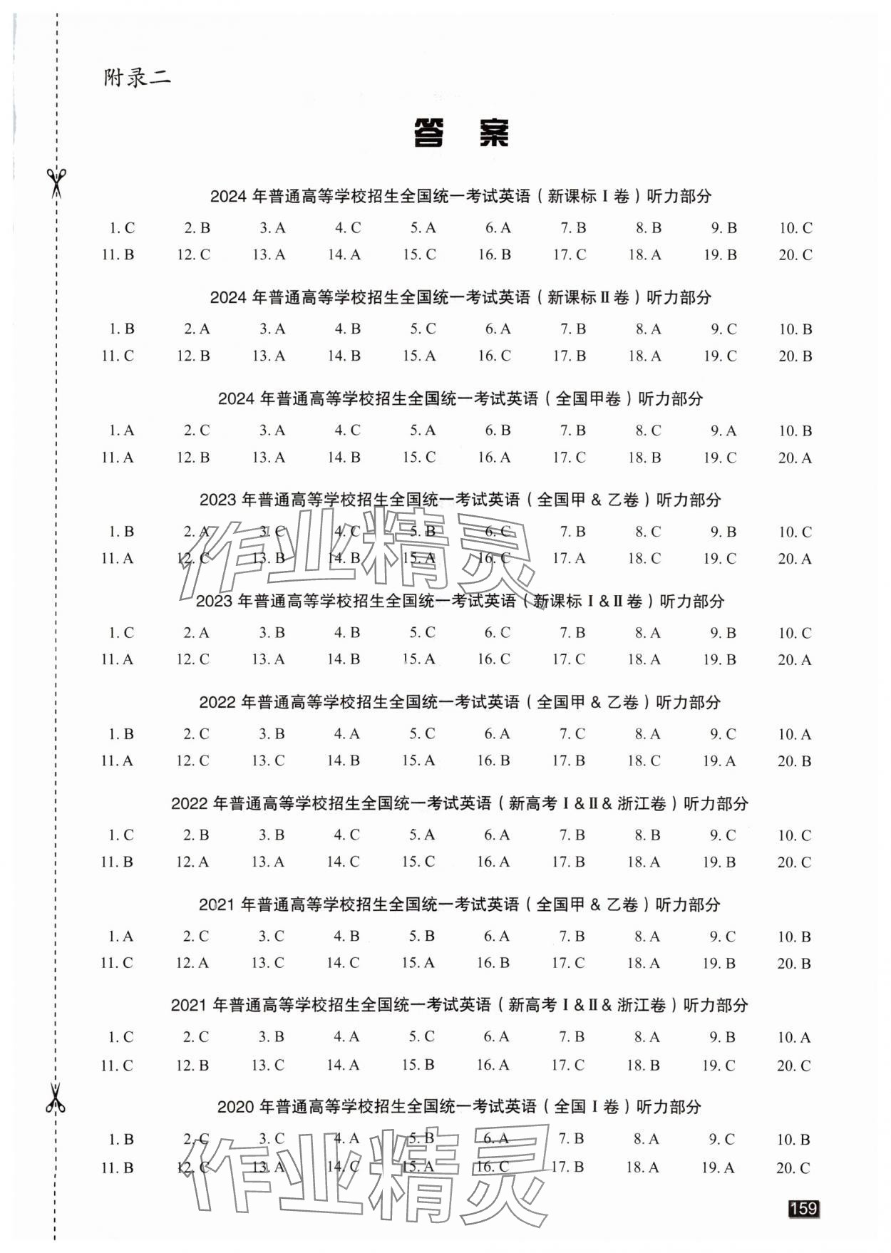 2024年高考英語聽力十年真題匯編現(xiàn)代教育出版社 第1頁