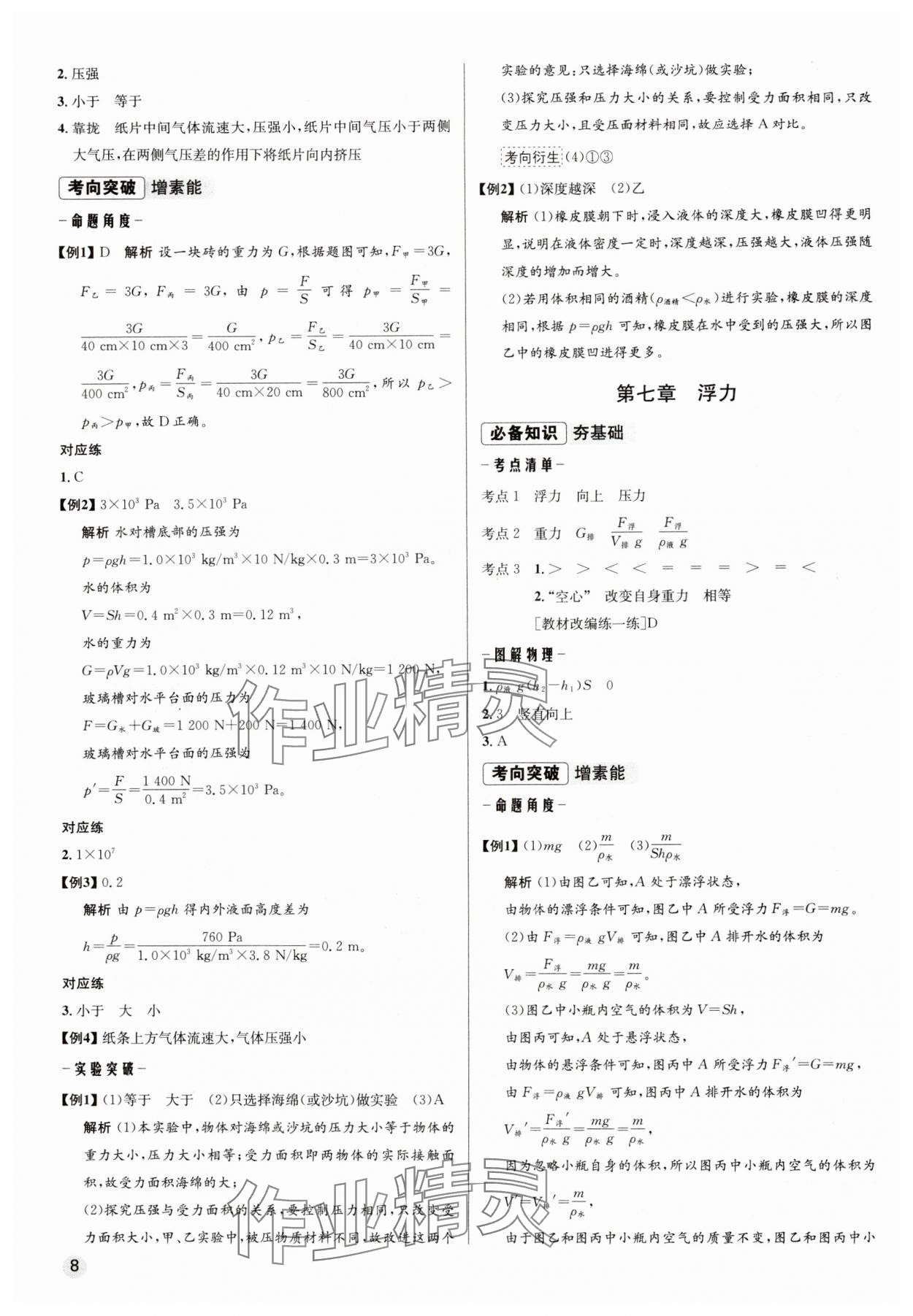 2024年毕业综合练习册物理中考 第8页