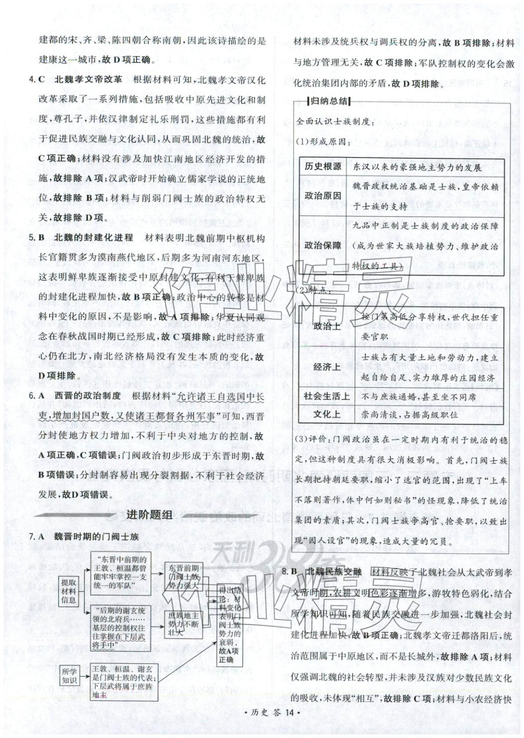 2026年考点测试卷历史 第14页