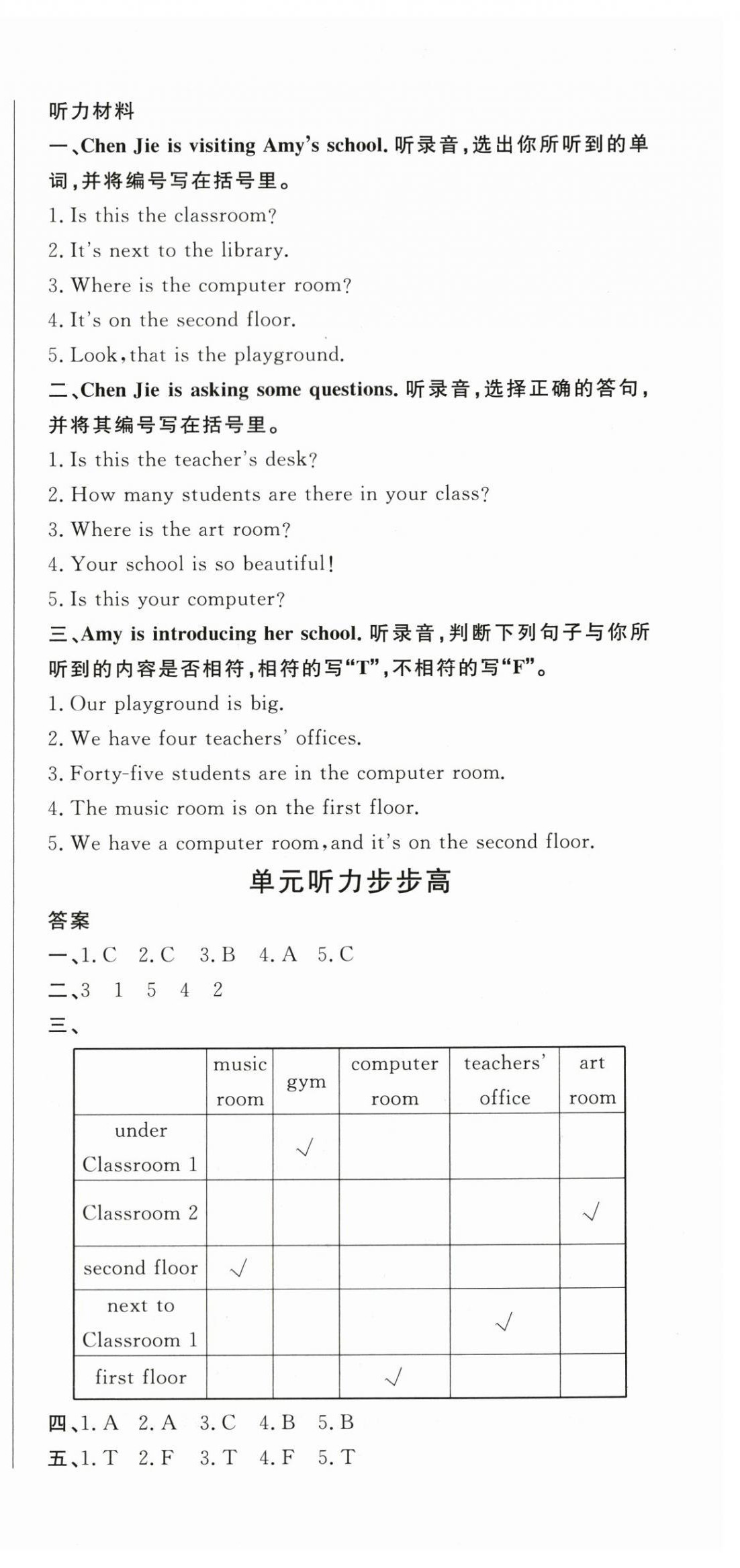 2024年狀元坊全程突破導練測四年級英語下冊人教版惠城專版 第3頁