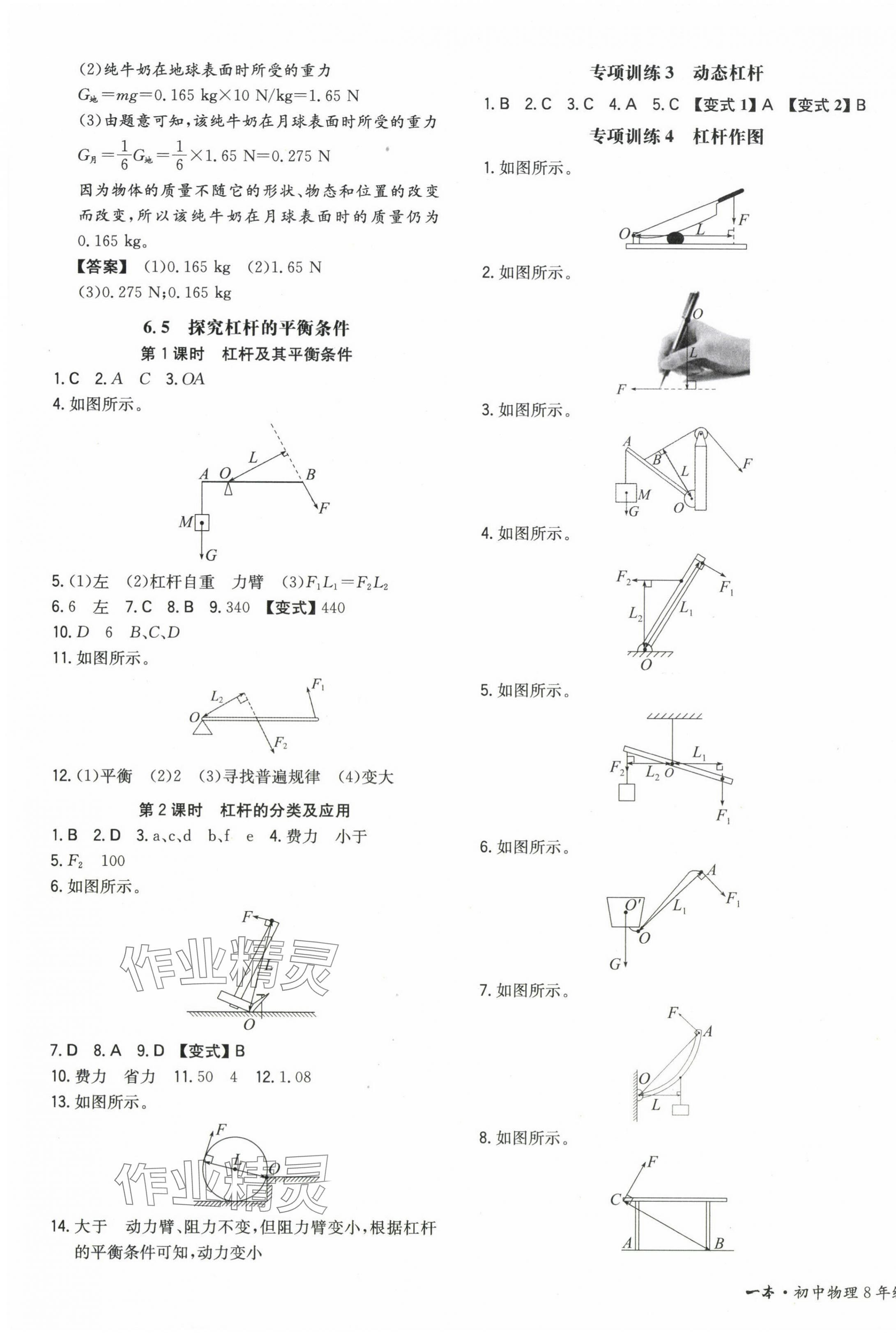 2024年一本初中同步一本訓練方案八年級初中物理下冊滬粵版 第3頁