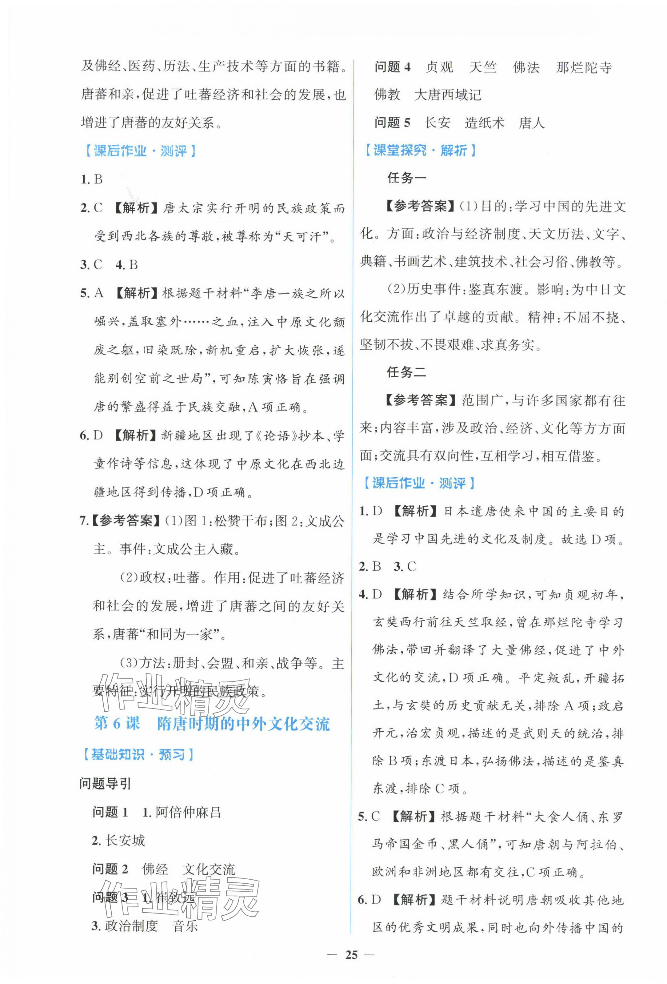 2025年同步解析與測評學(xué)考練七年級歷史下冊人教版精編版 第5頁