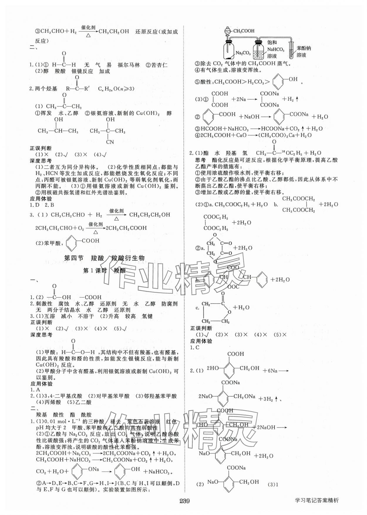 2025年步步高學習筆記化學選擇性必修3人教版 參考答案第10頁