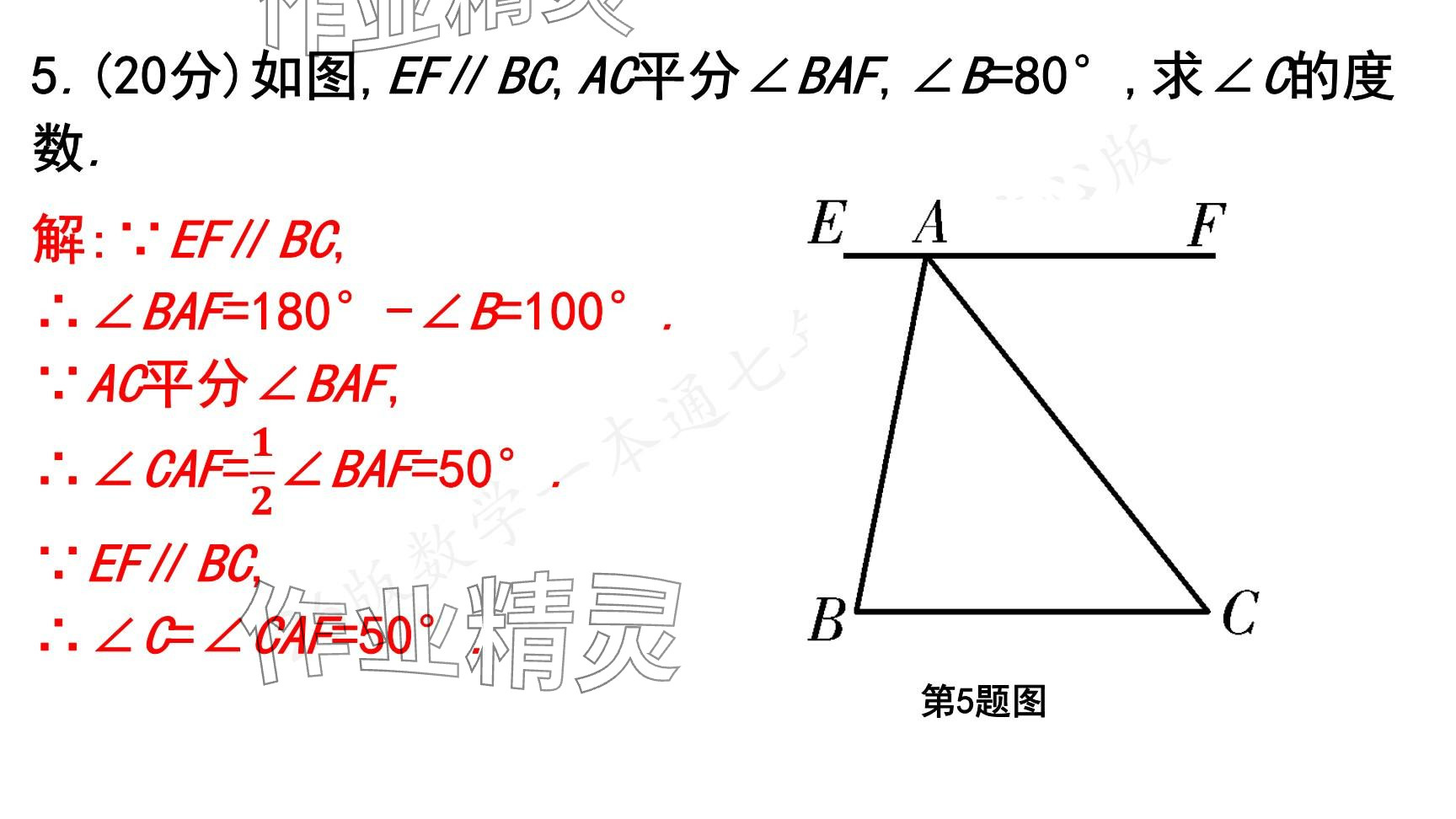 2025年一本通武漢出版社七年級數(shù)學(xué)下冊北師大版核心版 參考答案第86頁