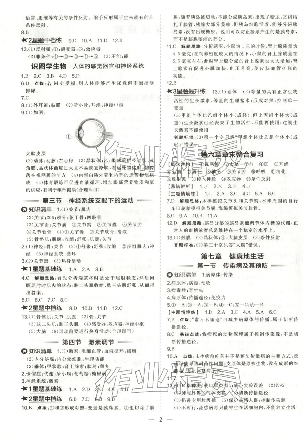 2025年点拨训练八年级生物上册人教版 第2页