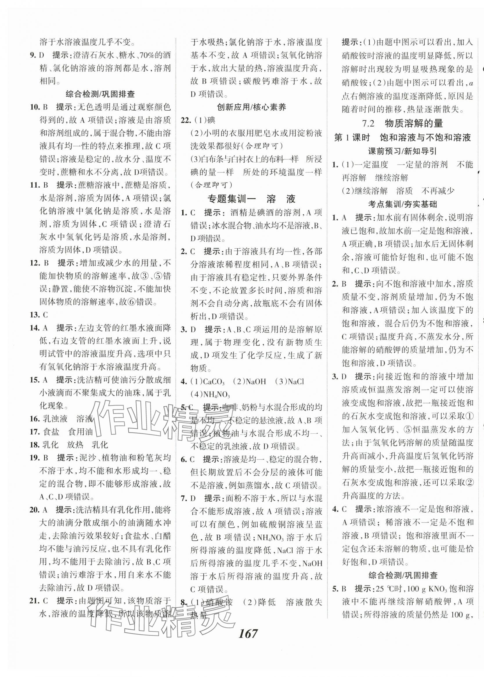 2025年全優(yōu)課堂考點集訓與滿分備考九年級化學下冊科粵版 第11頁