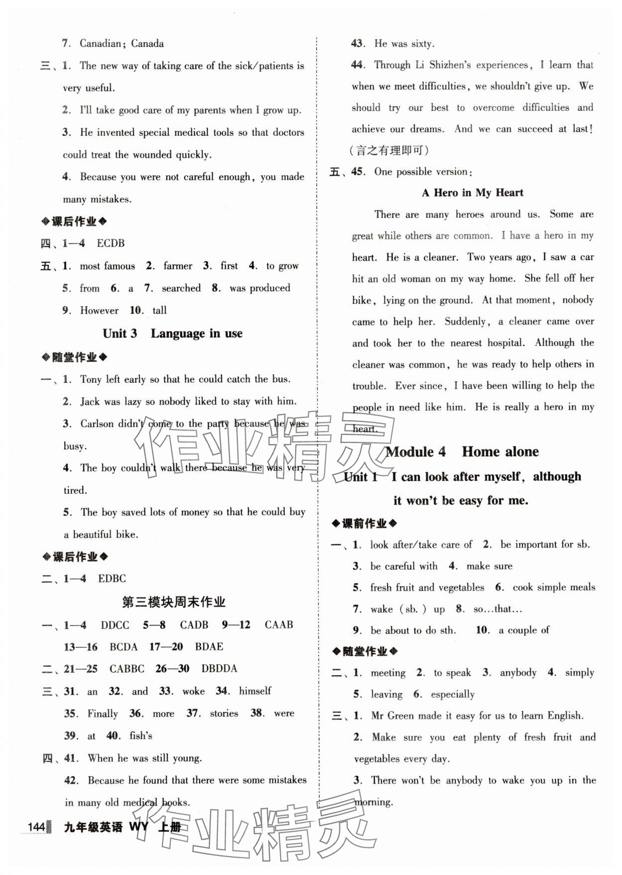 2025年遼寧作業(yè)分層培優(yōu)學(xué)案九年級(jí)英語(yǔ)上冊(cè)外研版 第4頁(yè)