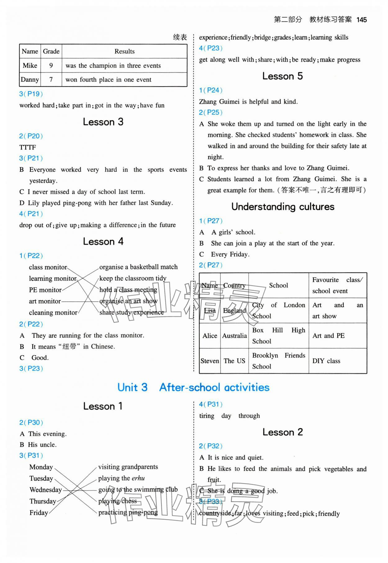 2025年教材課本七年級英語下冊冀教版 參考答案第2頁