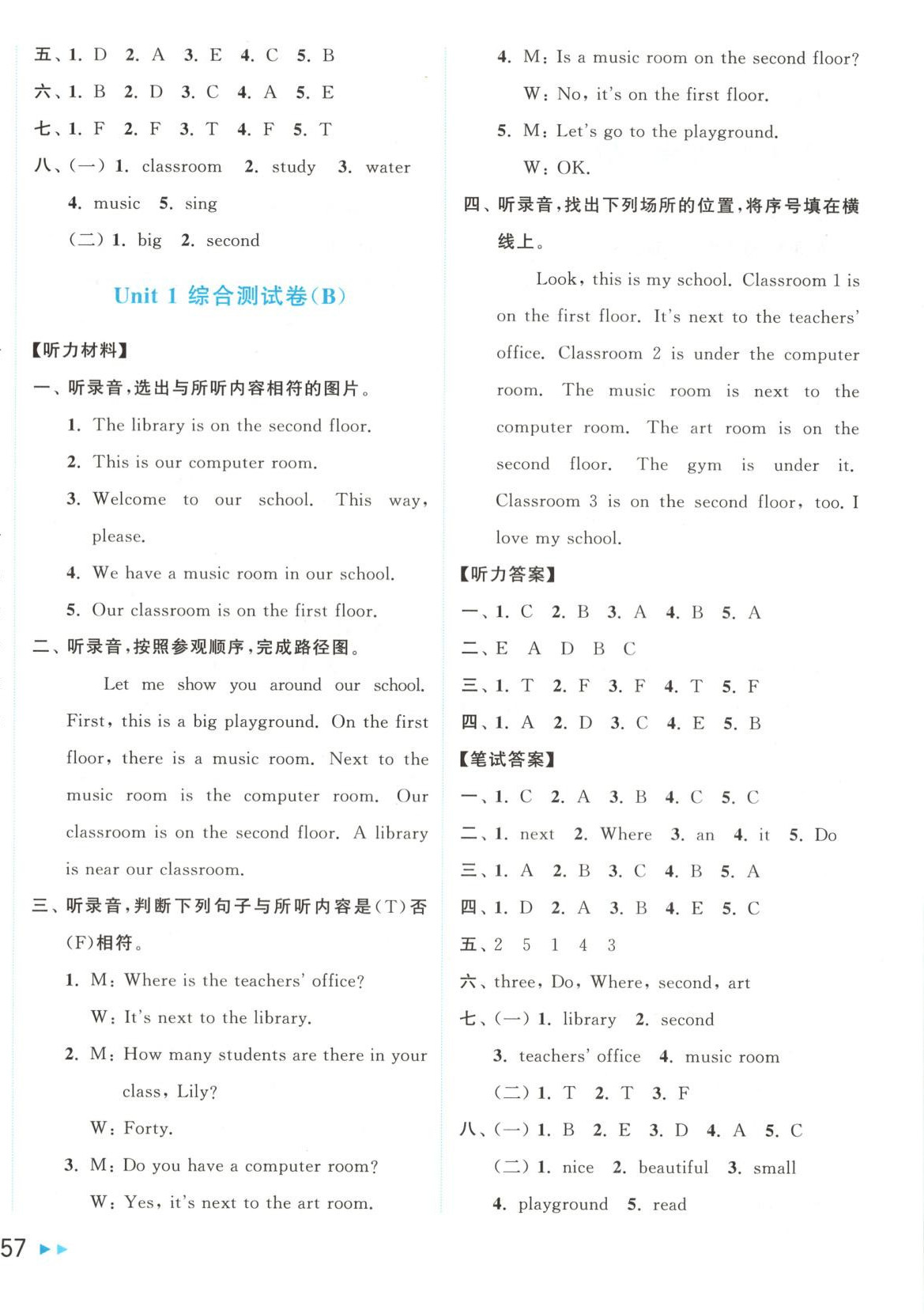 2025年亮点给力大试卷四年级英语下册人教版 第2页