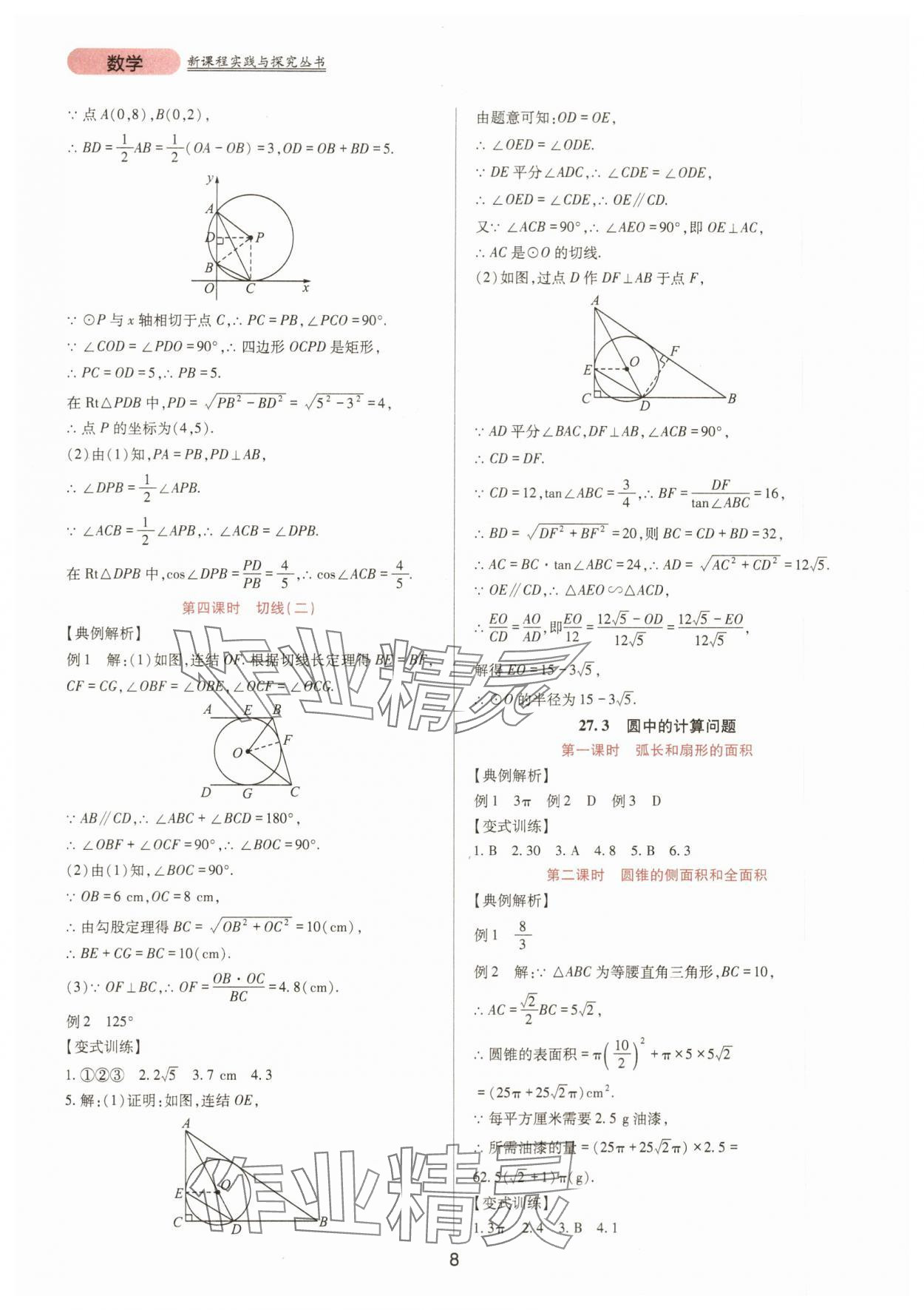 2024年新课程实践与探究丛书九年级数学下册华师大版 第8页