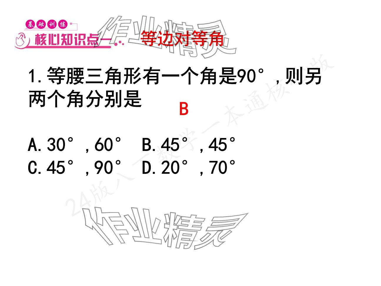 2025年一本通武漢出版社八年級(jí)數(shù)學(xué)下冊(cè)北師大版核心板 參考答案第3頁