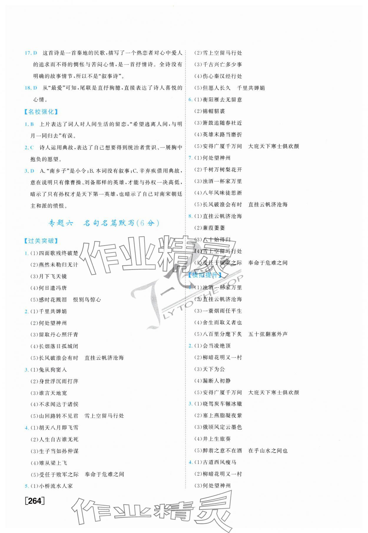 2025年一飛沖天中考專項(xiàng)精品試題分類語文 參考答案第8頁