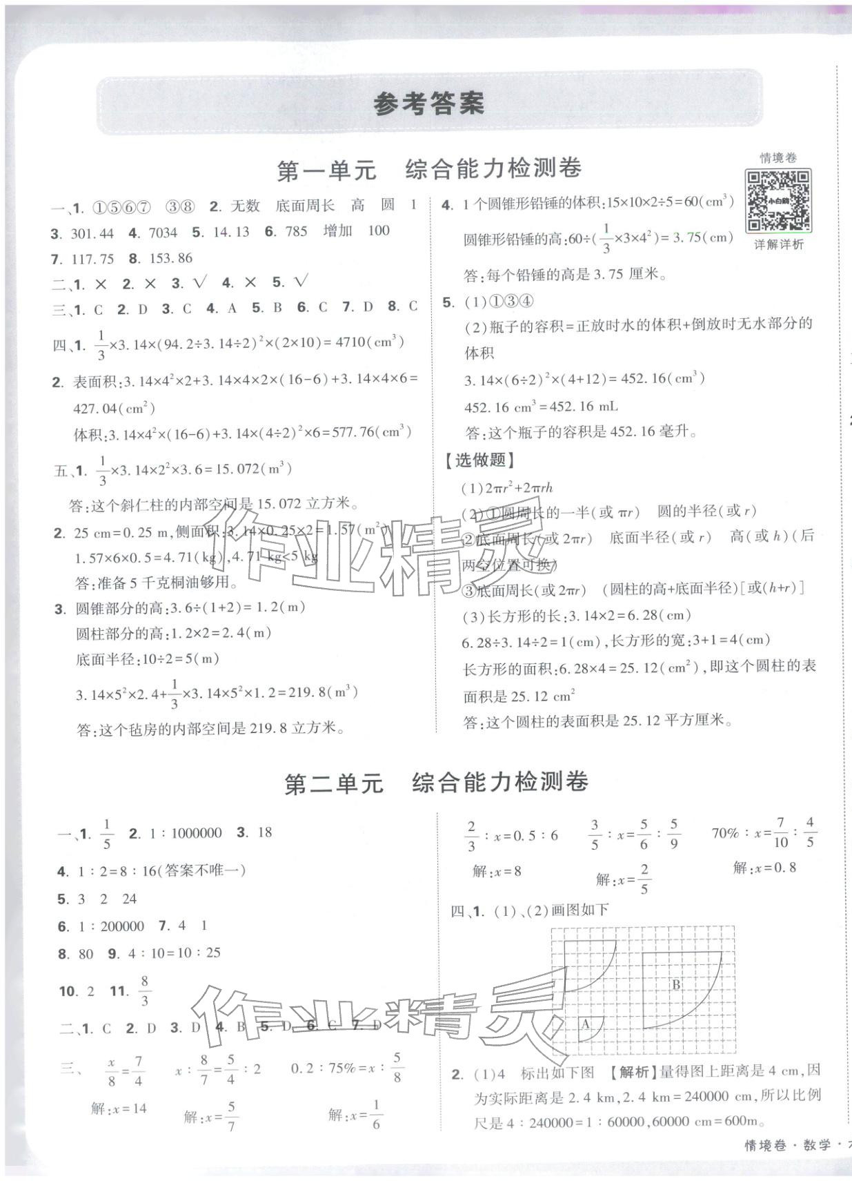 2026年小白鸥情境卷六年级数学下册北师大版&nbsp;第1页
