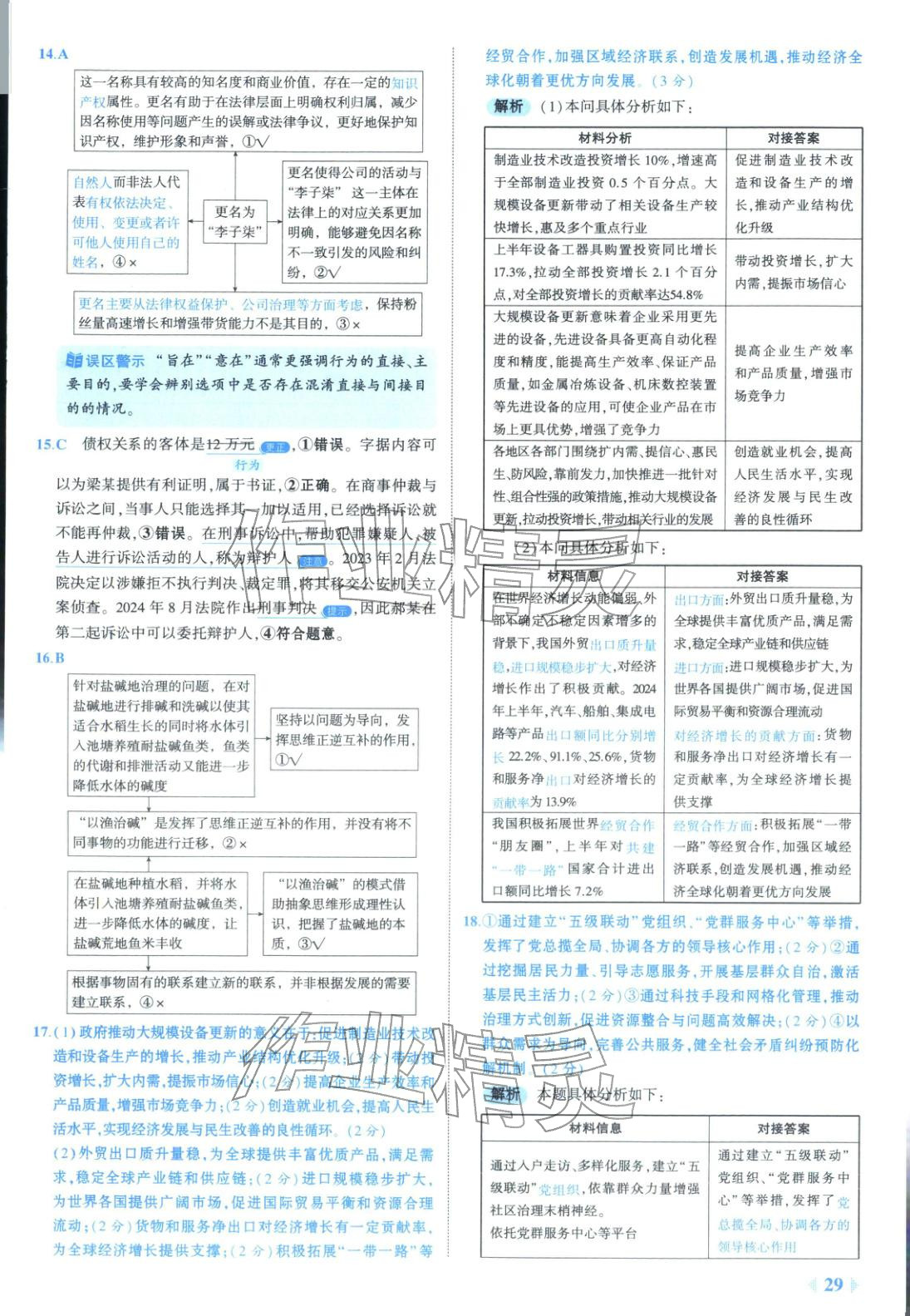 2026年53金卷优选卷汇编高中道德与法治陕晋青宁专版&nbsp;第29页