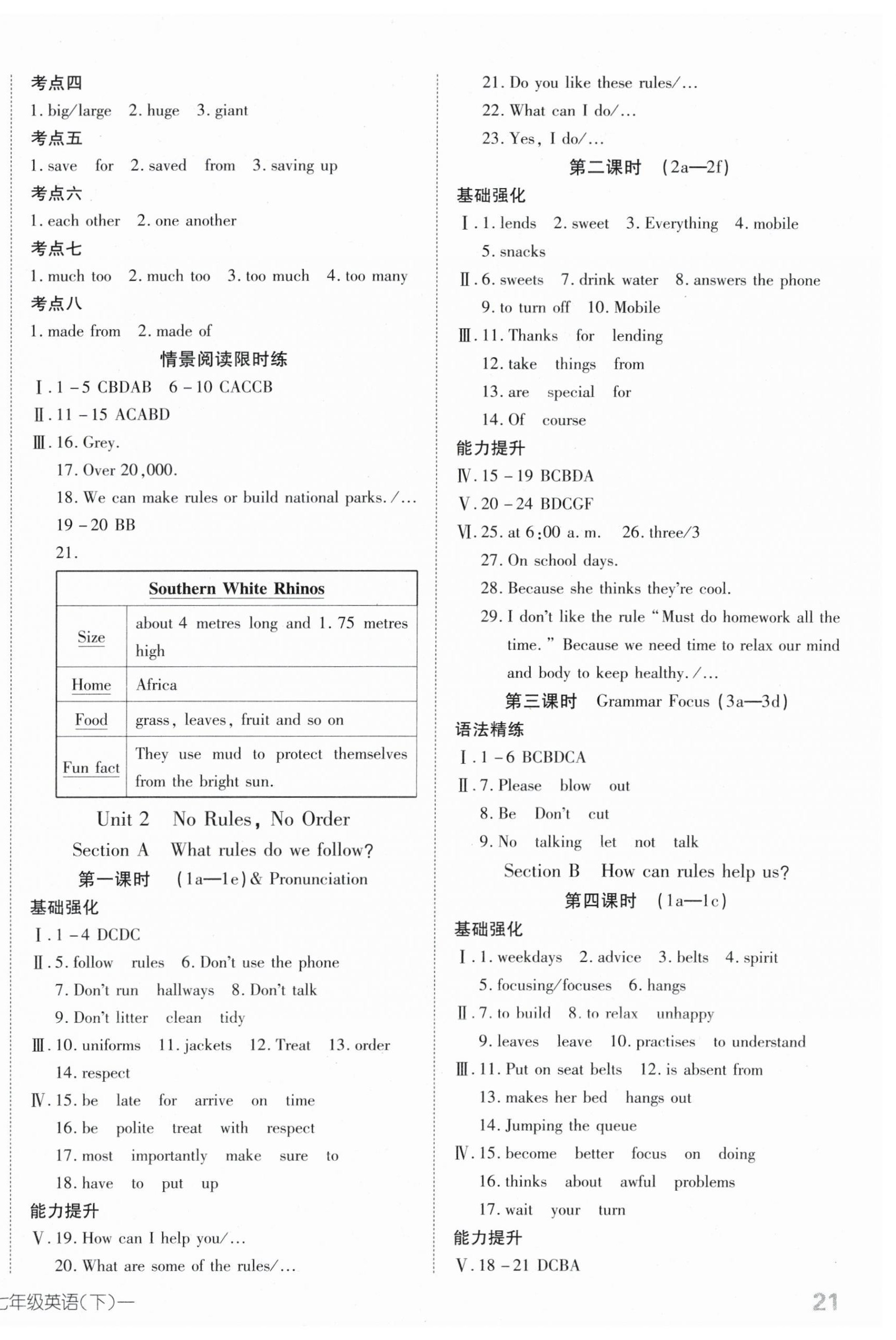 2025年探究在線高效課堂七年級英語下冊人教版 第2頁