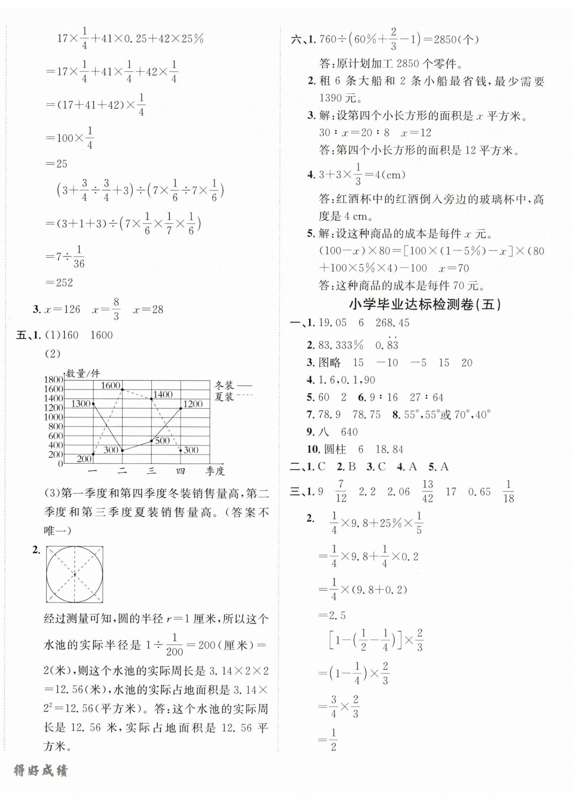 2025年小學(xué)升學(xué)多倫夯基總復(fù)習(xí)六年級數(shù)學(xué) 第4頁