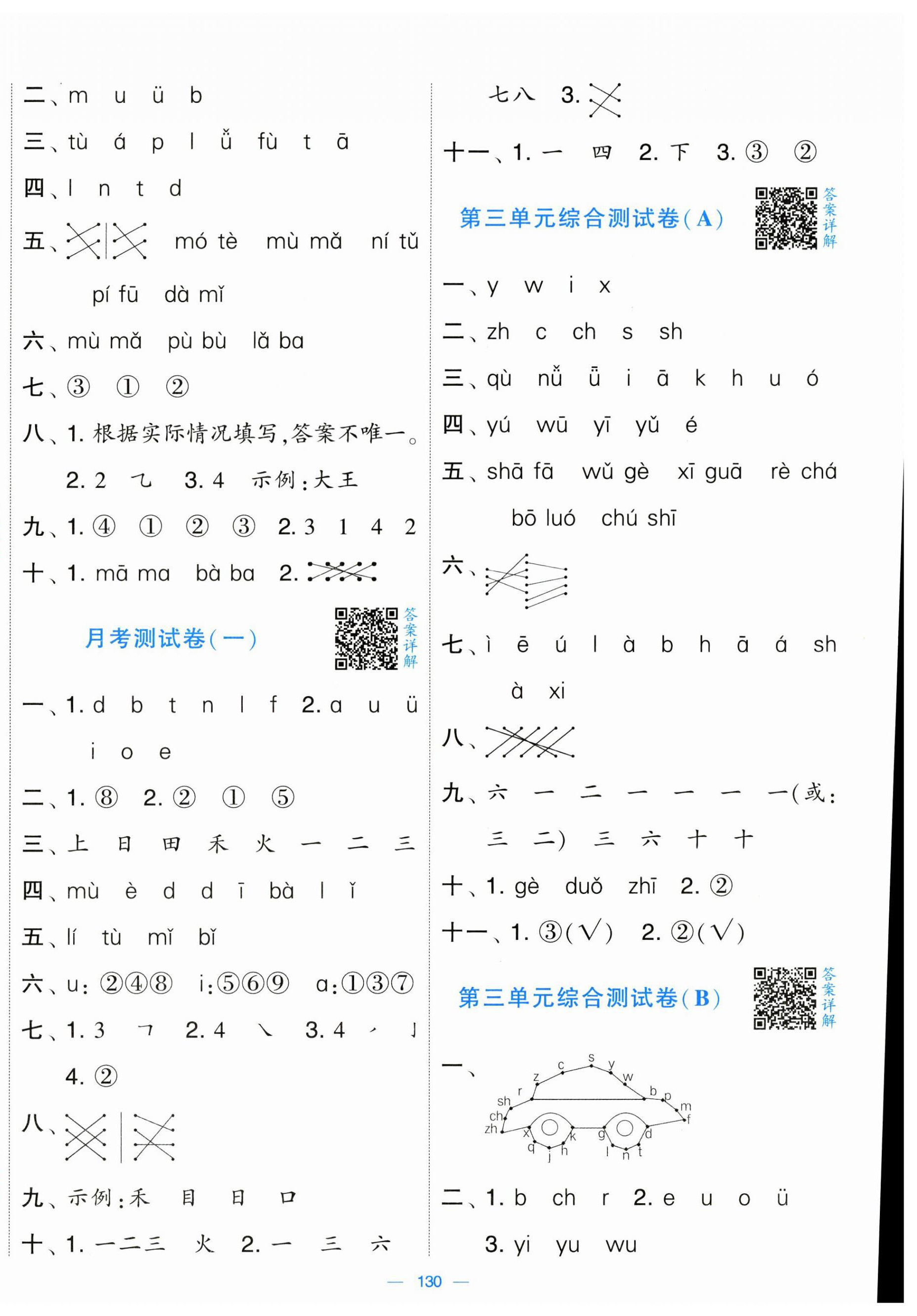 2024年學(xué)霸提優(yōu)大試卷一年級語文上冊人教版 第2頁