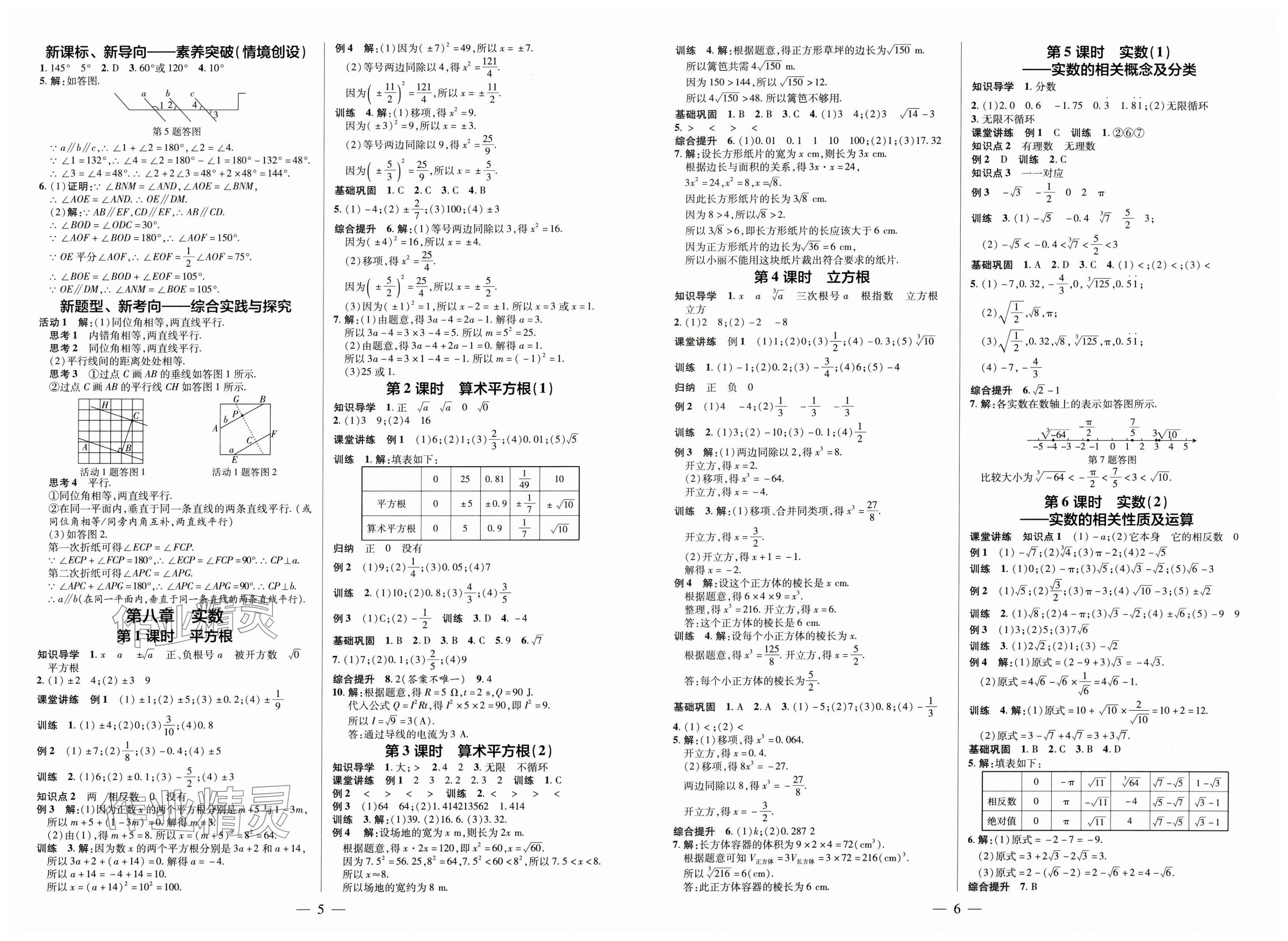 2025年領(lǐng)跑作業(yè)本七年級數(shù)學(xué)下冊人教版廣東專版 第3頁