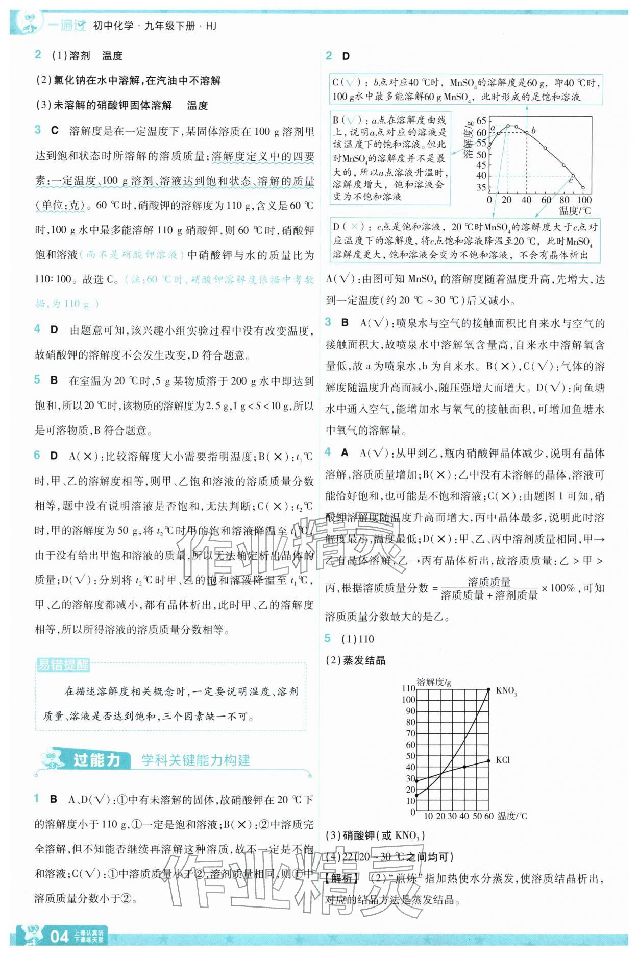 2026年一遍过九年级化学下册沪教版&nbsp;第6页