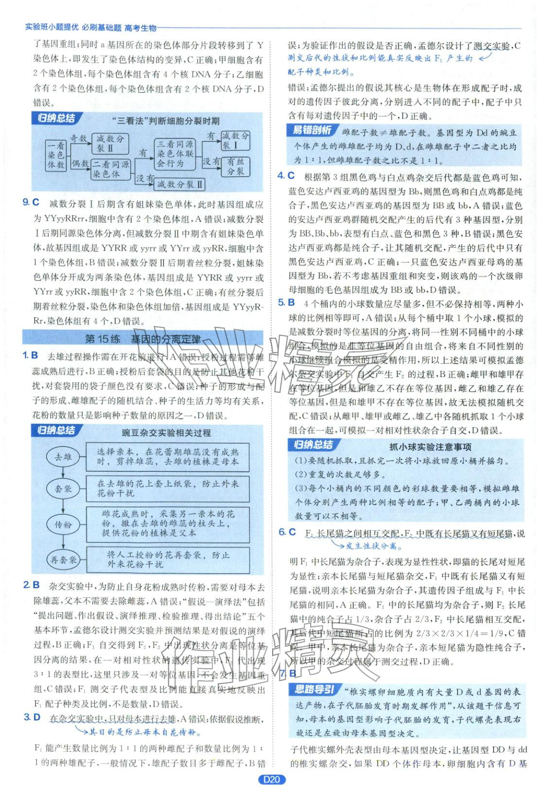 2026年實(shí)驗(yàn)班小題提優(yōu)必刷基礎(chǔ)題生物江蘇專(zhuān)版&nbsp;第20頁(yè)