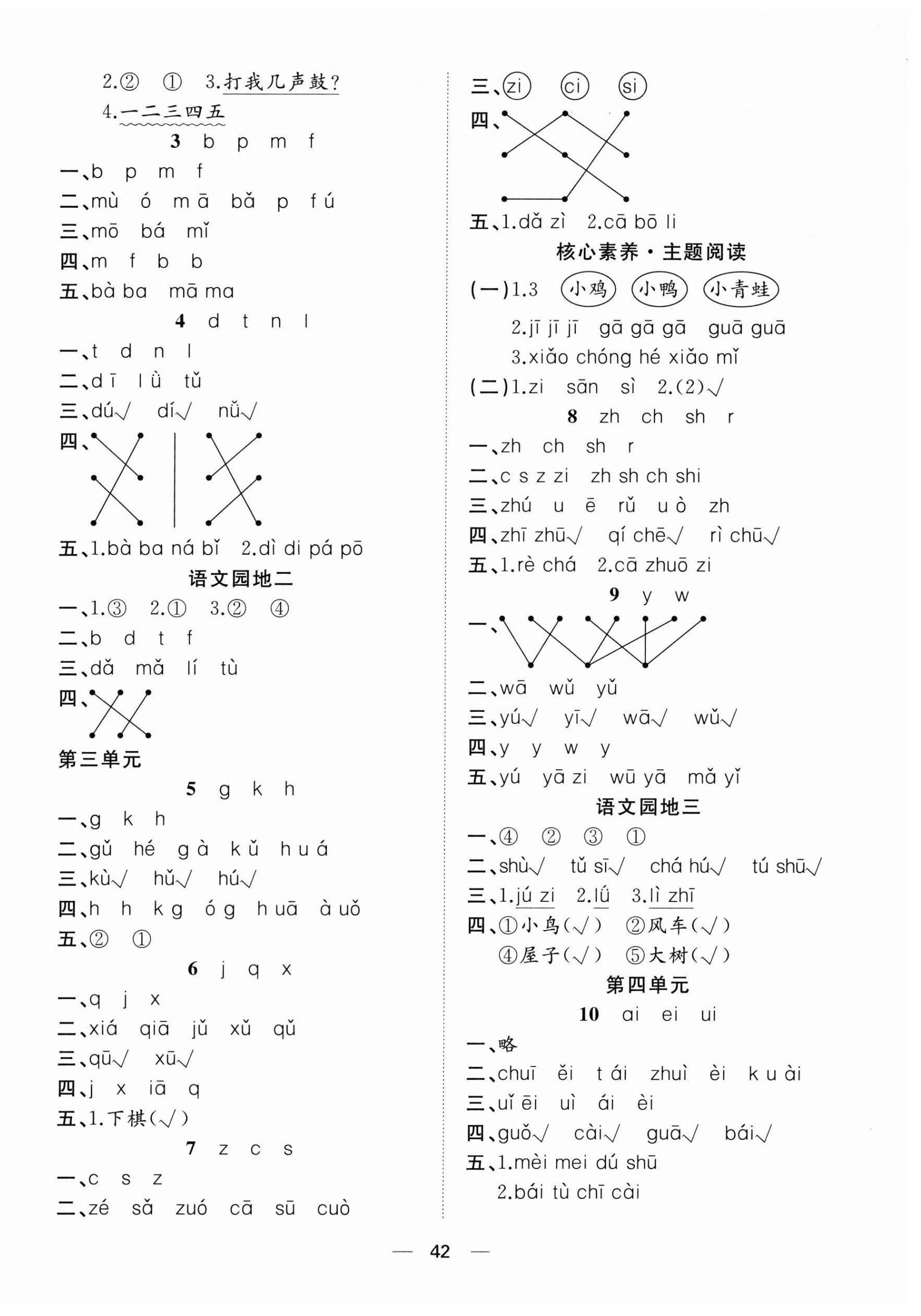 2026年快乐学习随堂练一年级语文上册人教版&nbsp;第2页