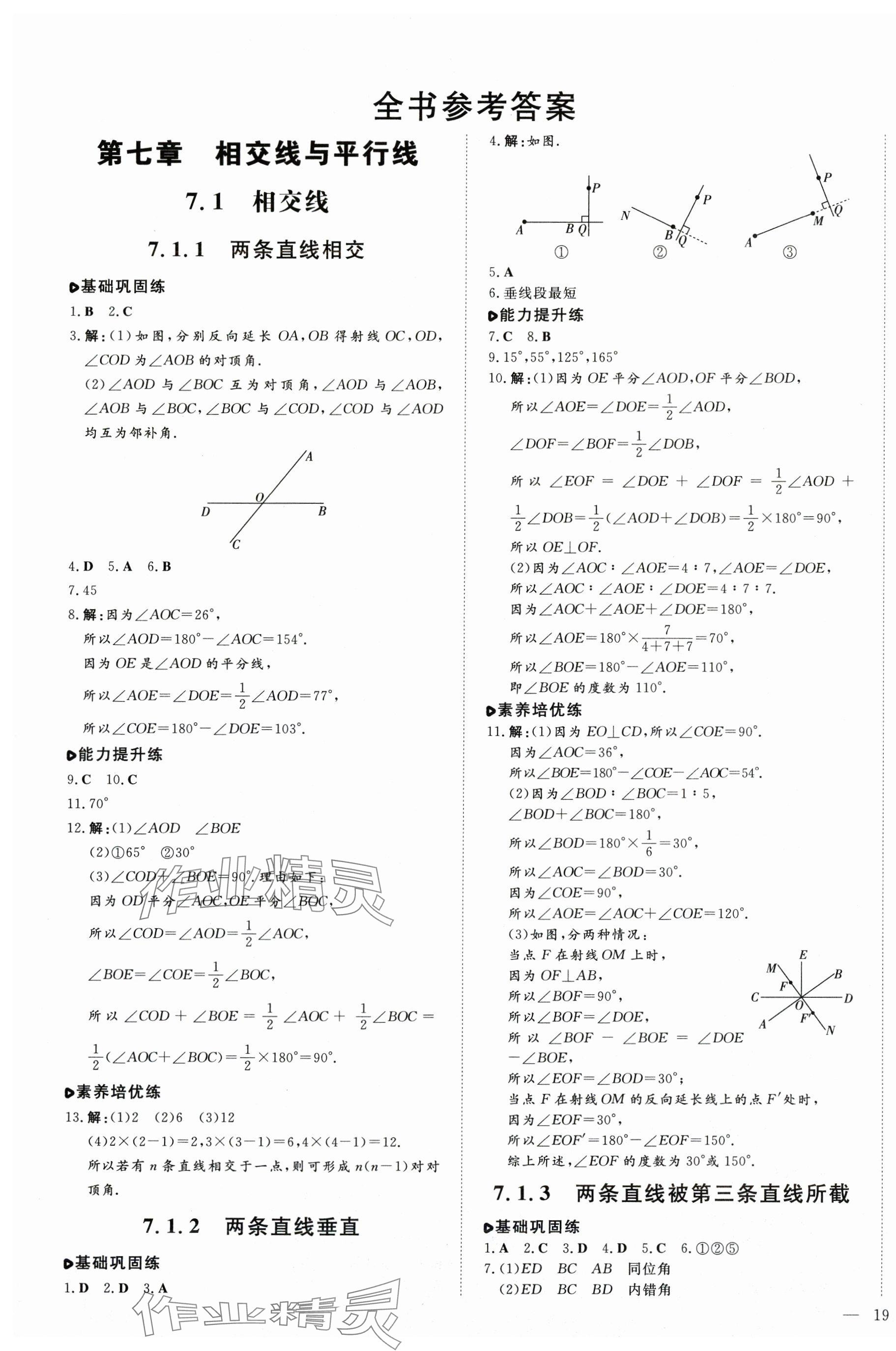 2025年練案七年級數學下冊人教版 第1頁