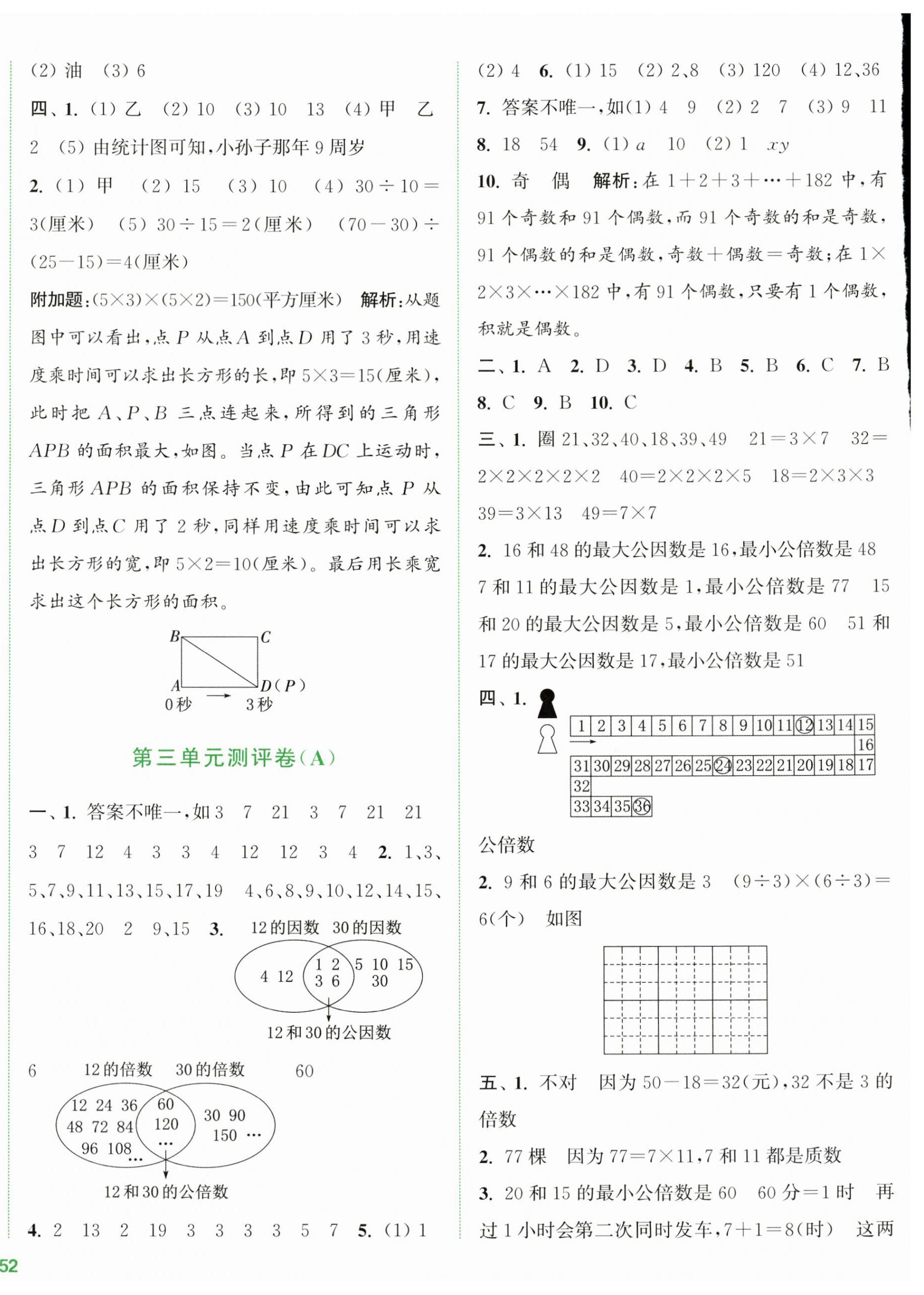 2024年通城學(xué)典全程測評卷五年級數(shù)學(xué)下冊蘇教版江蘇專版 第4頁