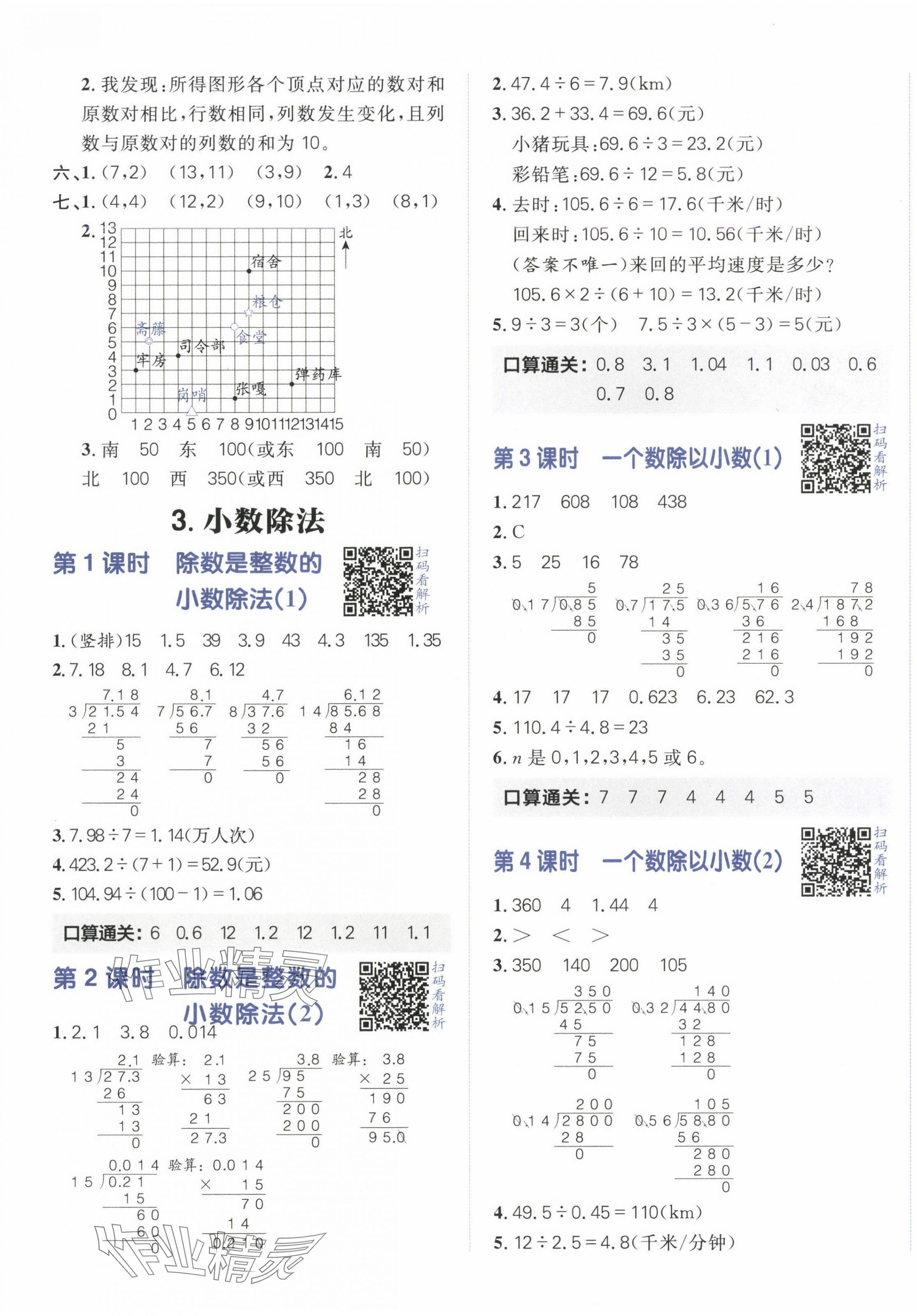 2024年陽光計劃小學(xué)同步五年級數(shù)學(xué)上冊人教版 第5頁