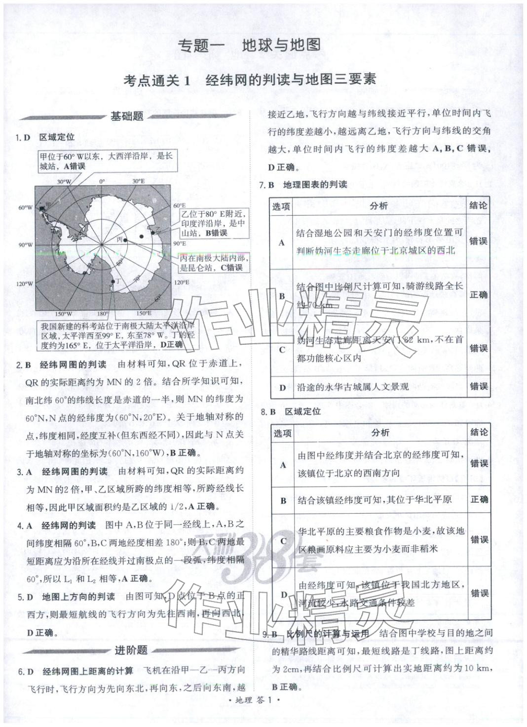 2026年考点测试卷高考地理 第1页