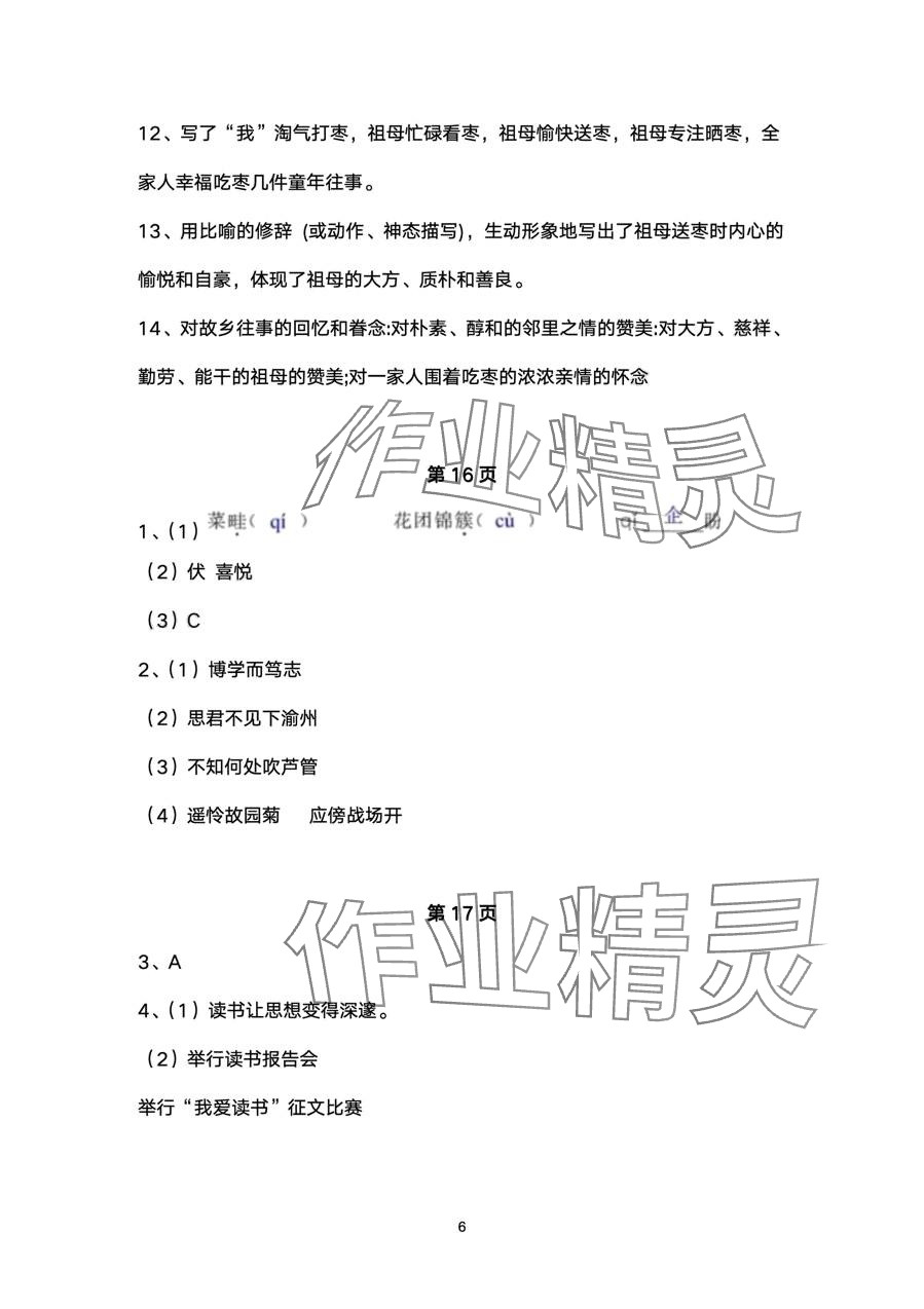 2024年快樂假期寒假小小練七年級(jí)合訂本&nbsp;第6頁