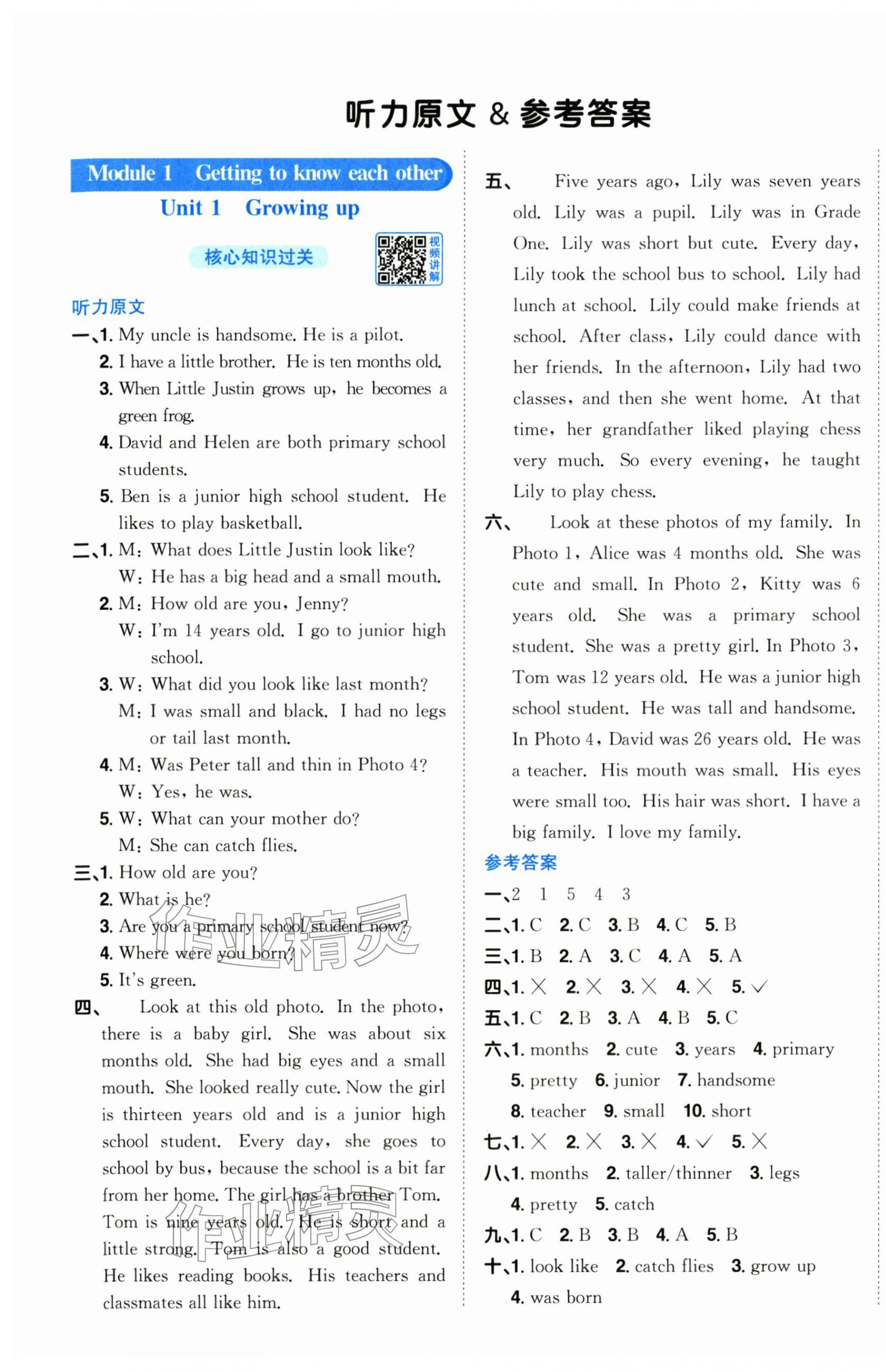2025年阳光同学课时优化作业六年级英语上册沪教牛津版深圳专版 第1页