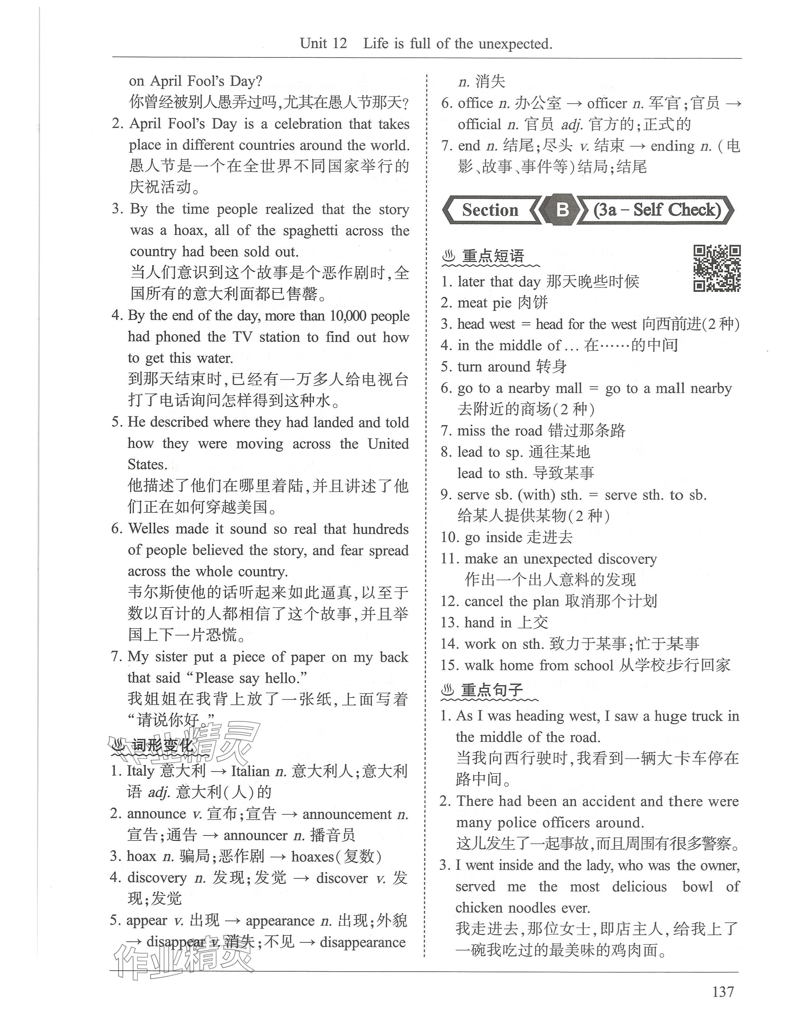 2024年新視界初中英語九年級英語下冊人教版 參考答案第17頁