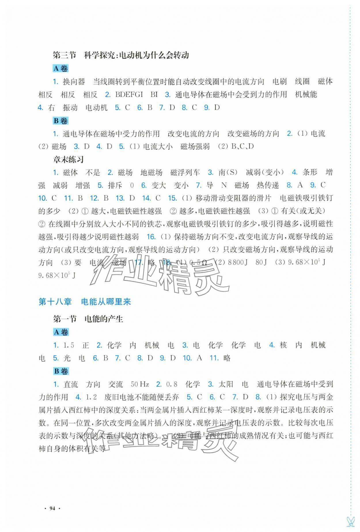 2025年学生用书九年级物理下册沪科版安徽专版 第2页