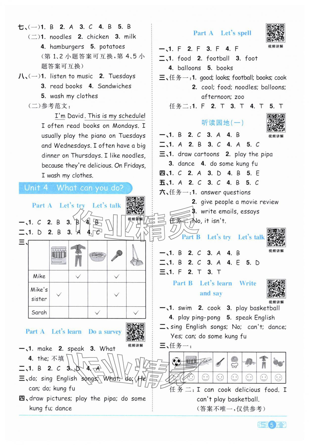 2024年陽光同學(xué)課時(shí)達(dá)標(biāo)訓(xùn)練五年級英語上冊人教PEP版浙江專版 第5頁