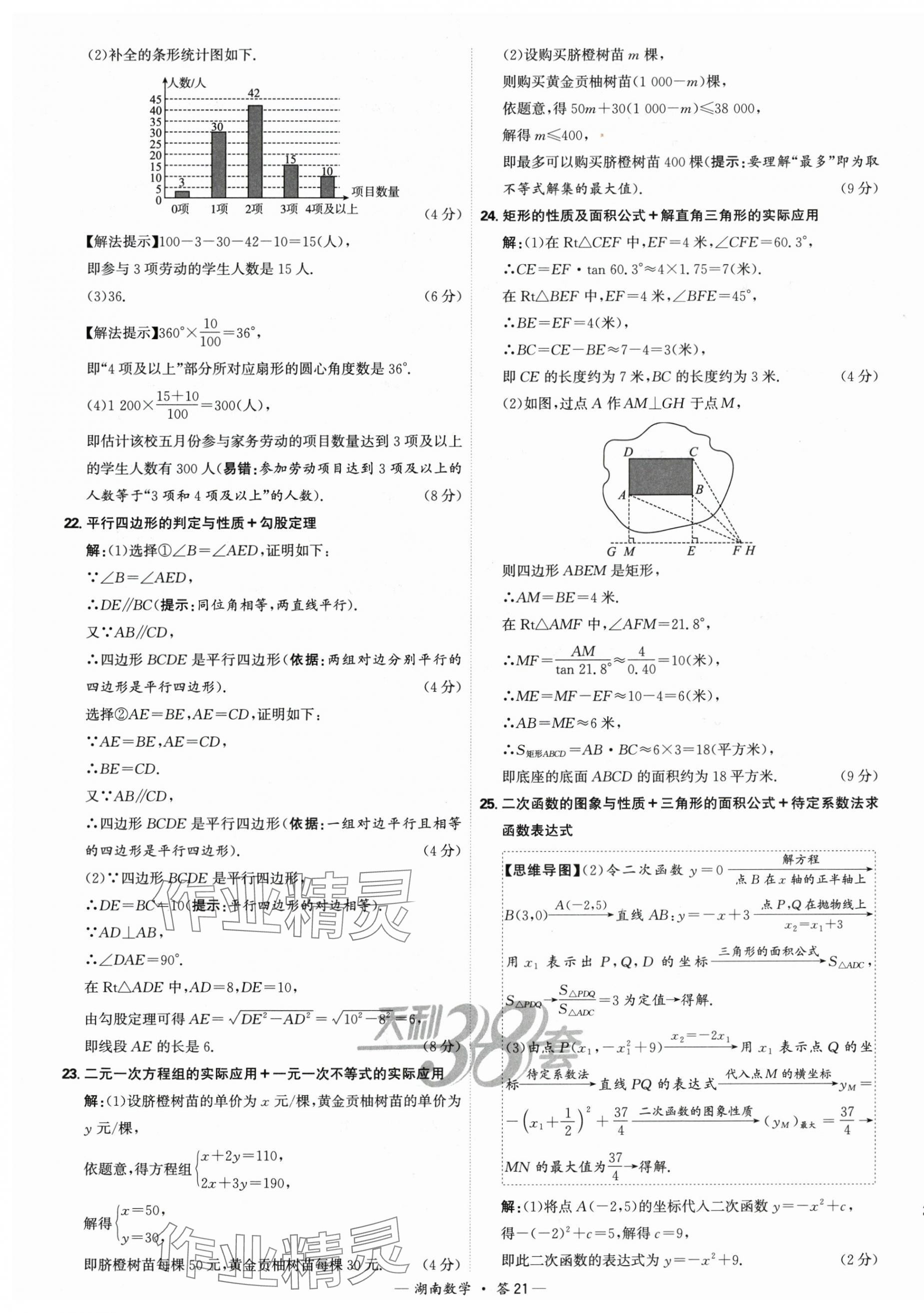 2025年天利38套中考試題精選數(shù)學(xué)中考湖南專版 第21頁