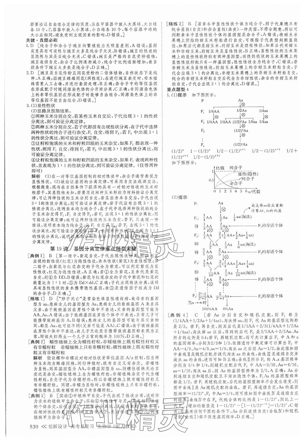 2025年創新設計高考總復習高中生物 參考答案第24頁