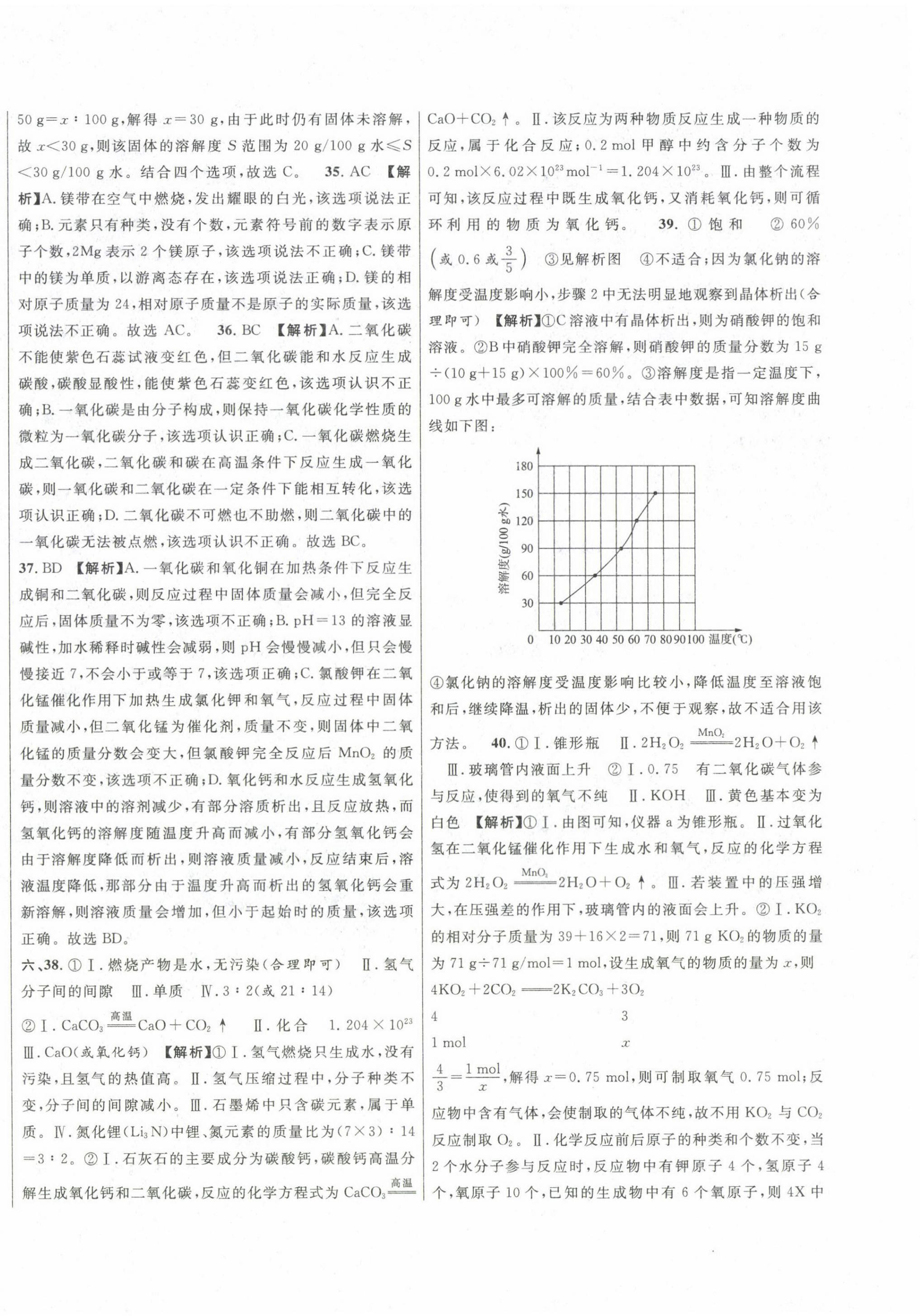 2020~2024年中考一模卷实战真题卷化学 第4页