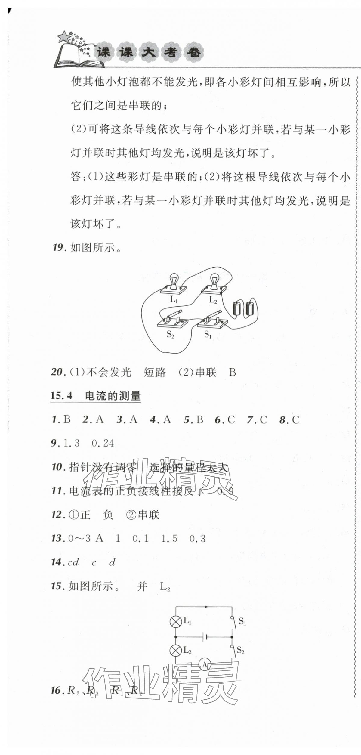 2024年北大綠卡課課大考卷九年級(jí)物理全一冊人教版吉林專版 第13頁