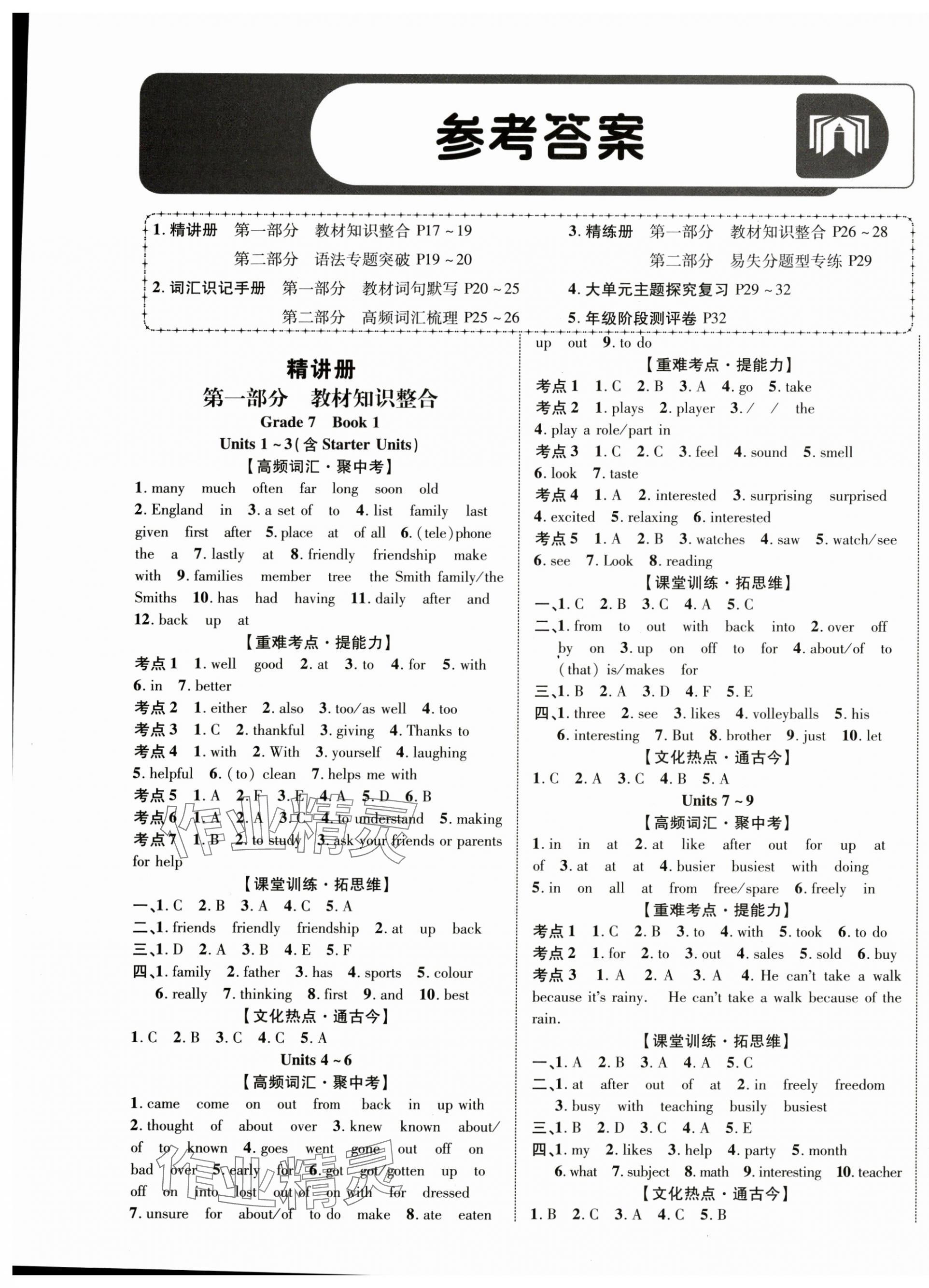 2025年优化指导英语中考广西专版 第1页