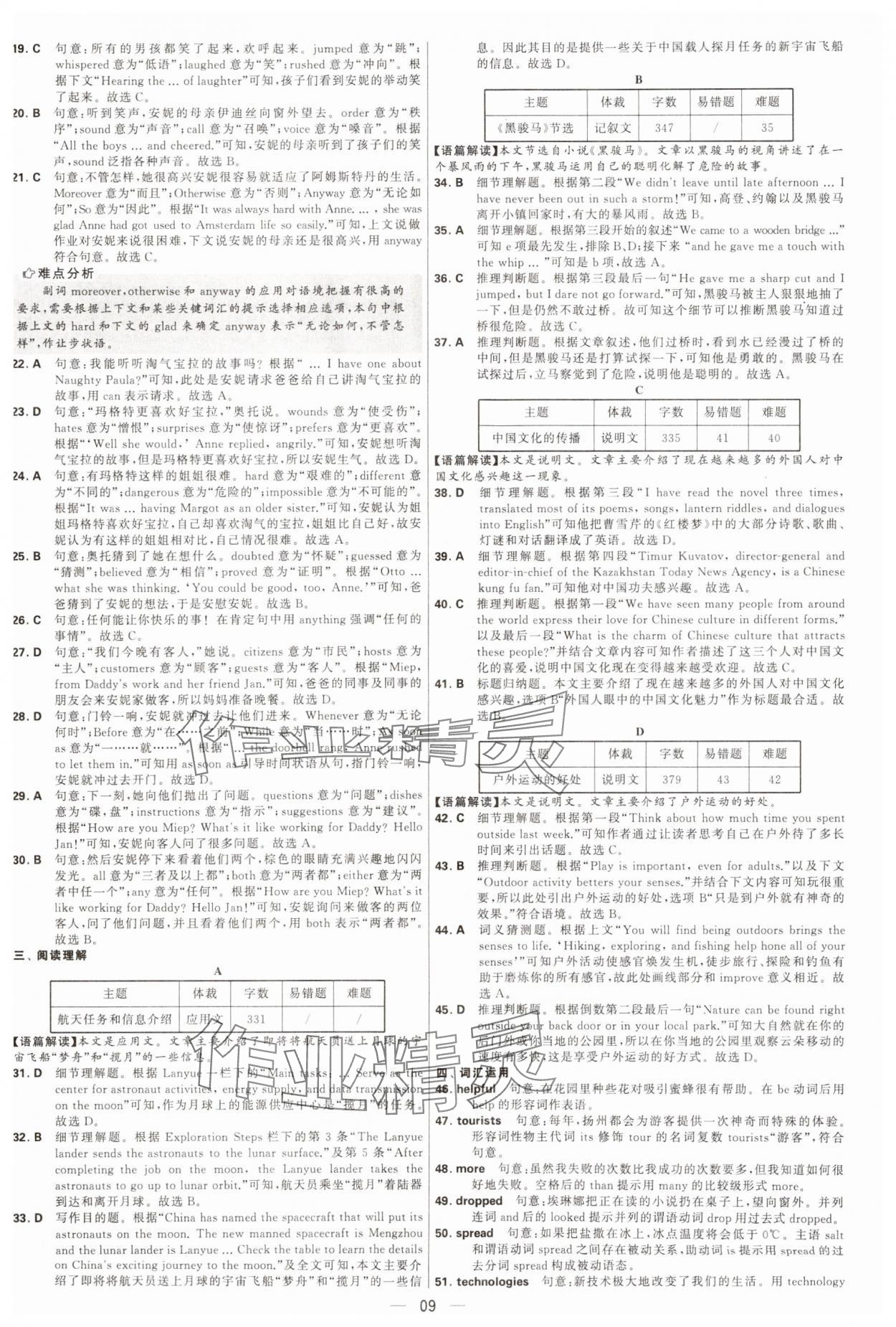 2025年學霸中考試卷匯編38套英語 第9頁