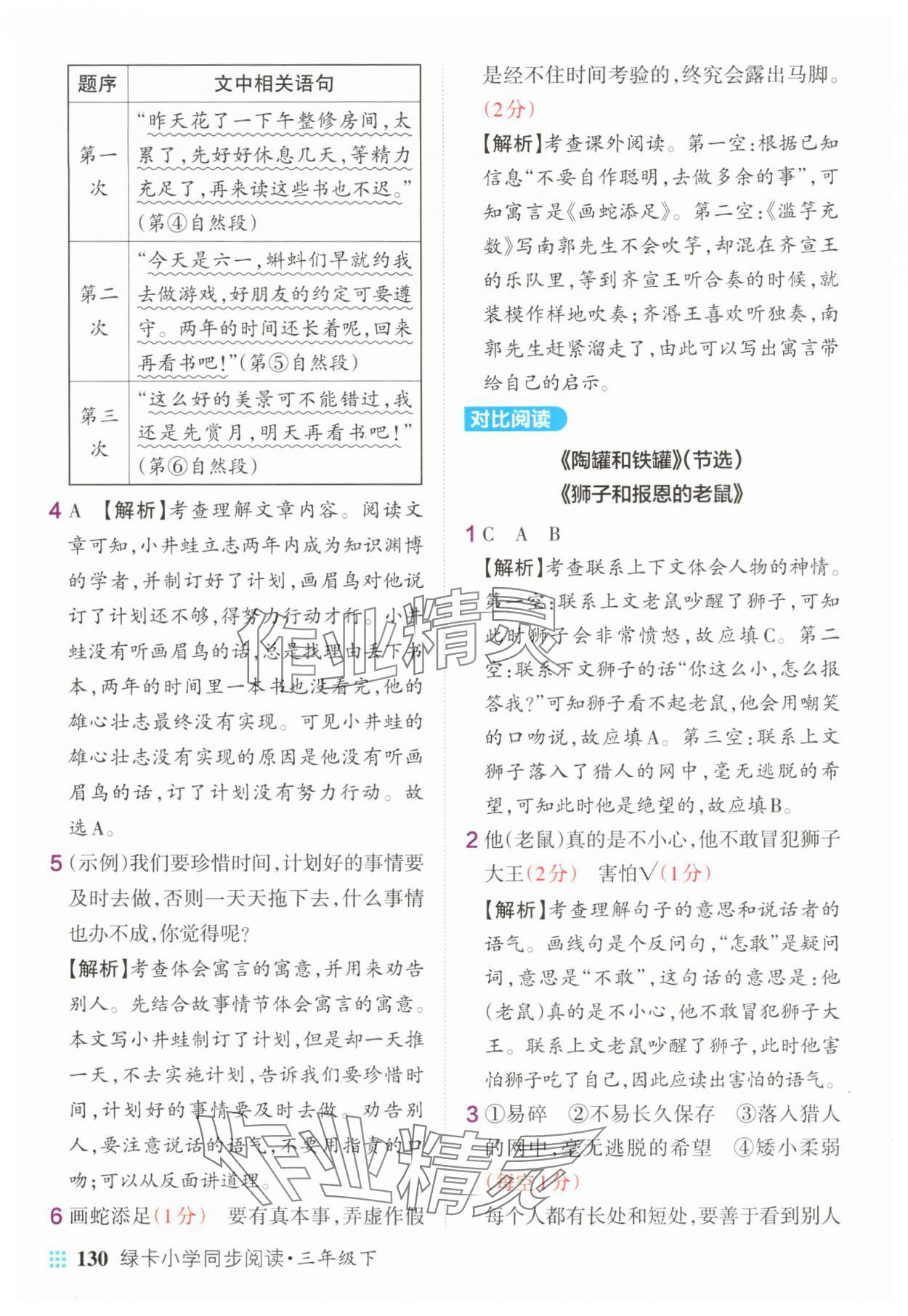 2025年綠卡小學(xué)同步閱讀三年級語文下冊人教版 第8頁