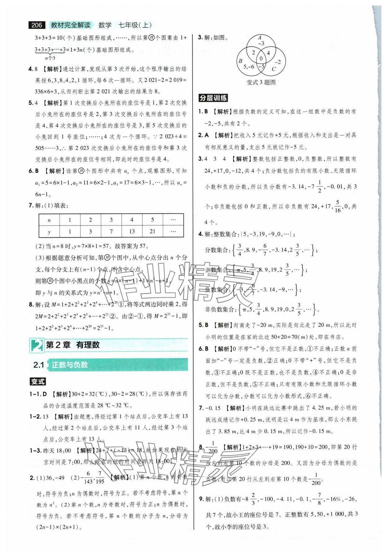 2024年教材完全解读七年级数学上册苏科版 第2页